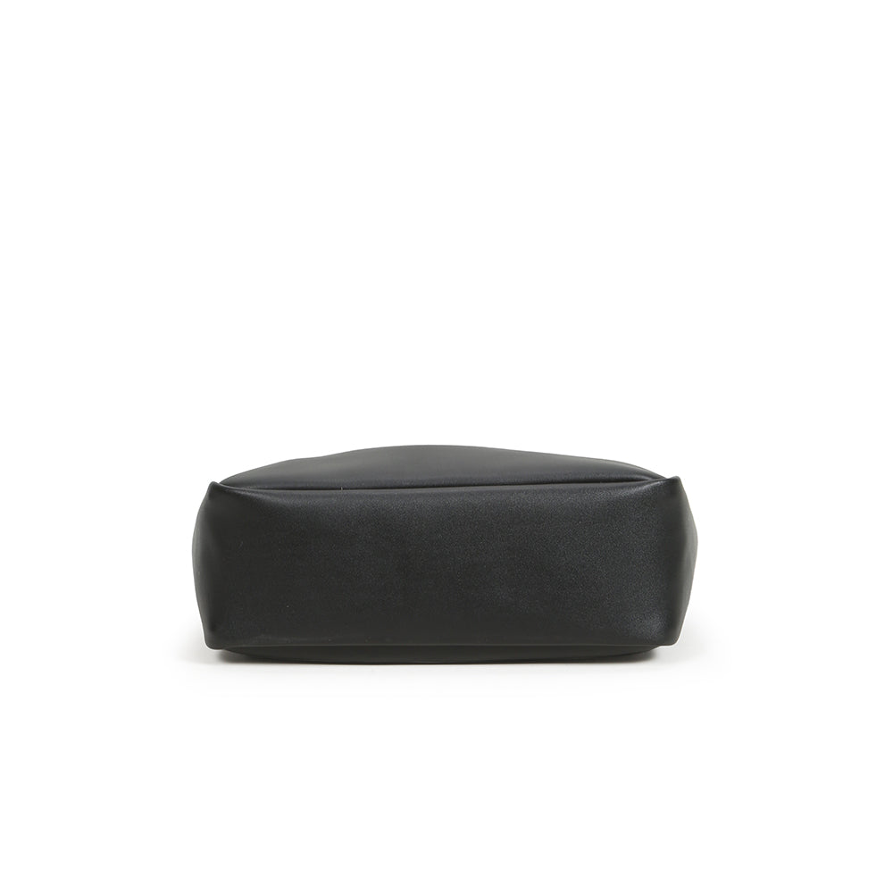 High-quality soft PU leather handbag with large capacity and pure color bucket bag