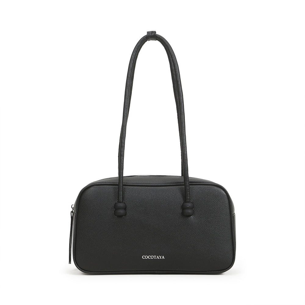 New PU leather retro handbag Boston pillow bag large capacity shoulder bag