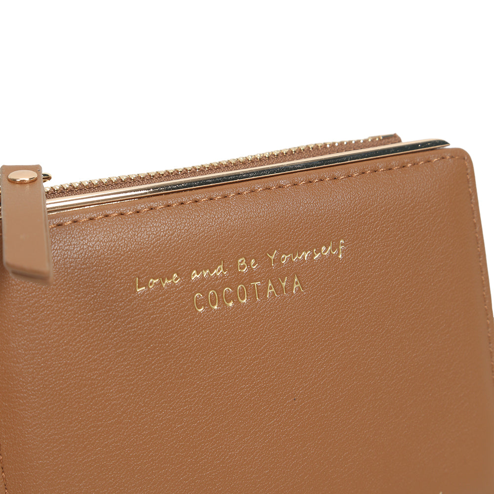Short-style simple two-fold zipper purse pocket pocket Lady Pu Leather