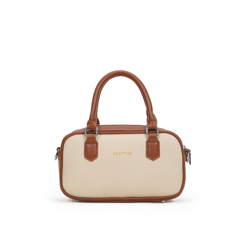 New handbag bowling bag ladies PU leather single shoulder messenger bag