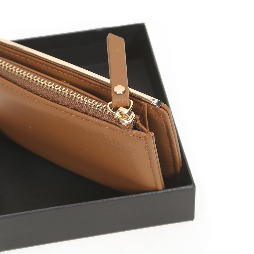 Short-style simple two-fold zipper purse pocket pocket Lady Pu Leather