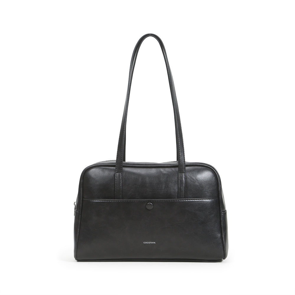 Commuter Retro Large Capacity Simple Women's PU Leather Shoulder Underarm Bag
