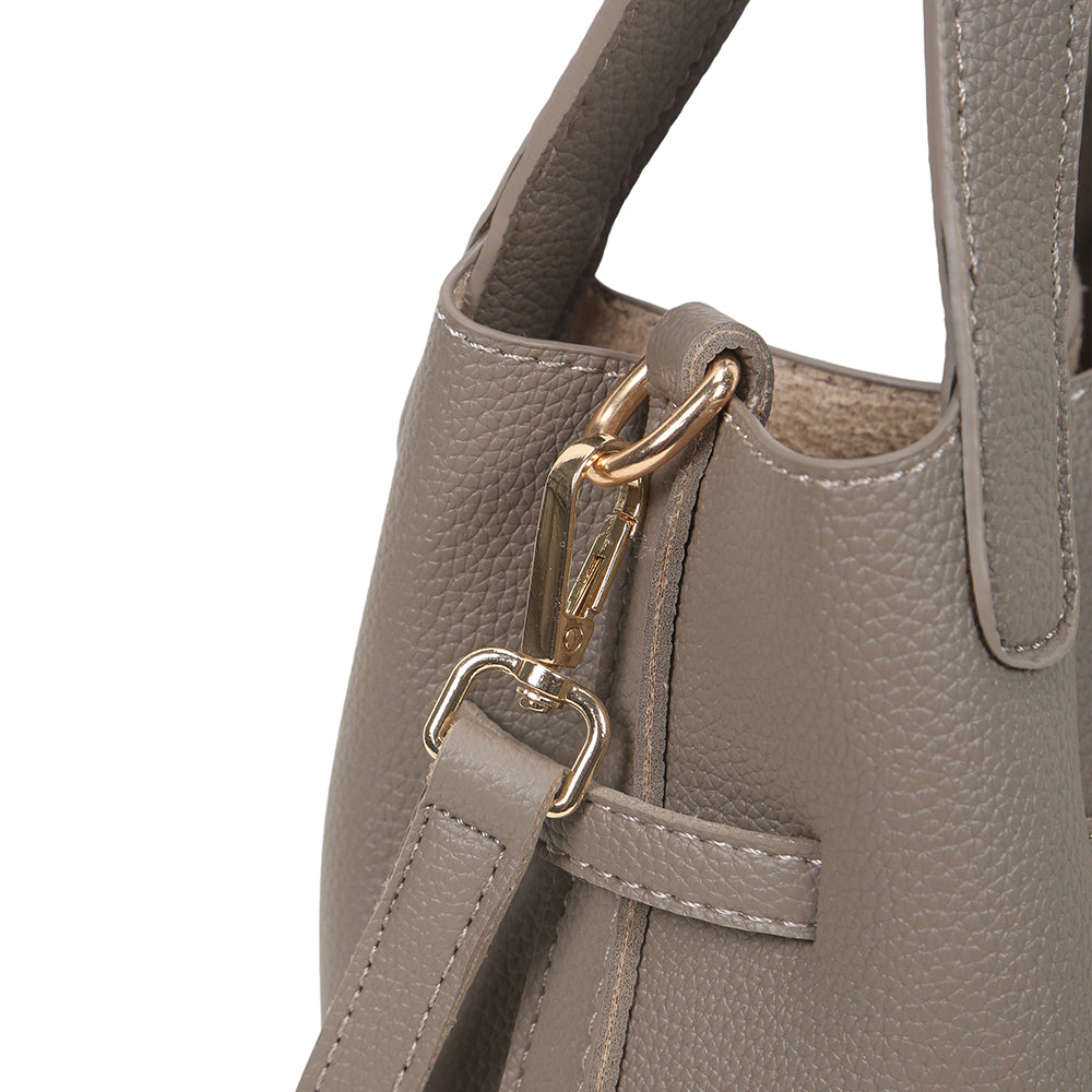 Fashionable hand-held bucket bag, high-quality large-capacity shoulder bag, temperament all-match mother-and-child bag