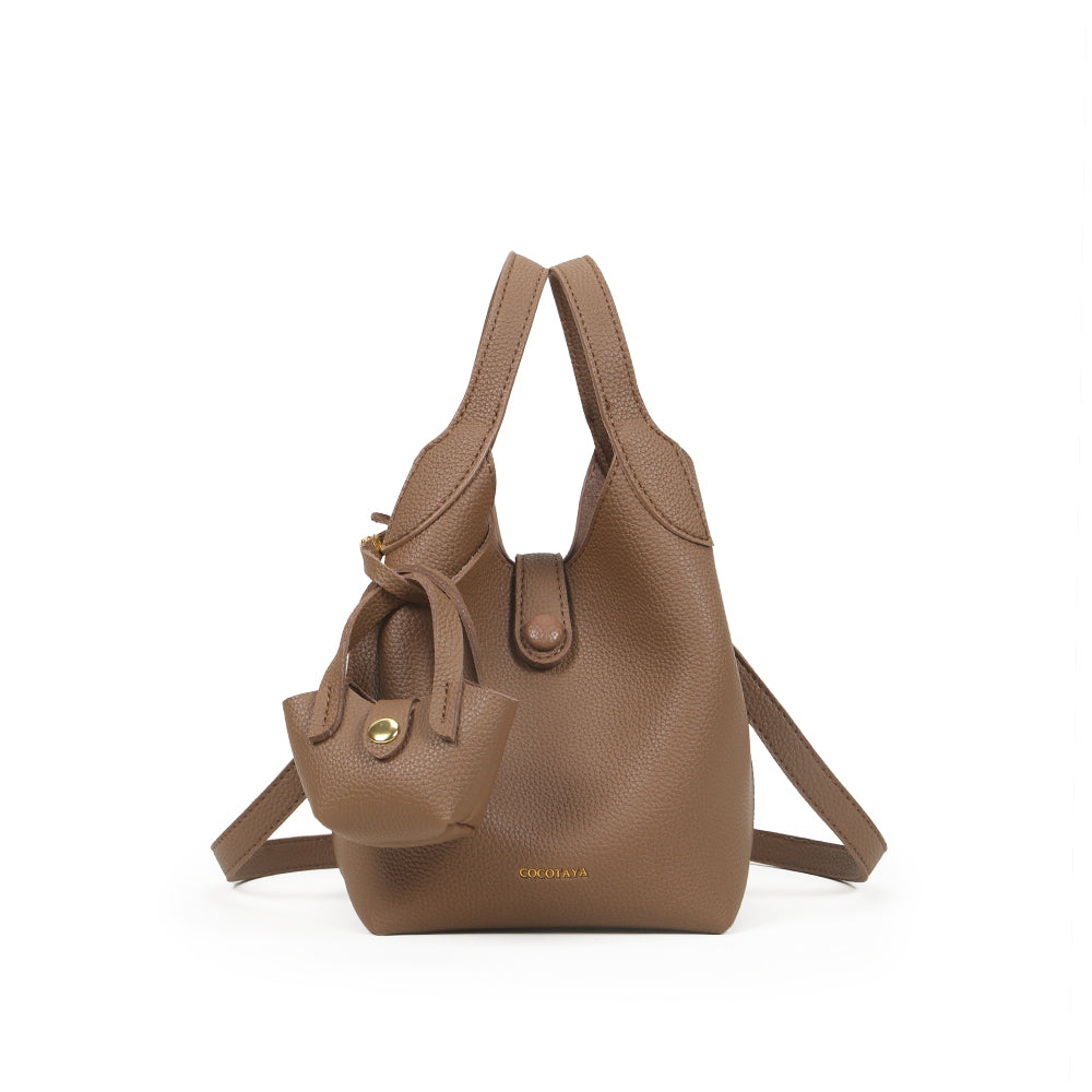 High-quality bucket bag, basket-shaped mother-and-child bag, casual and versatile messenger bag