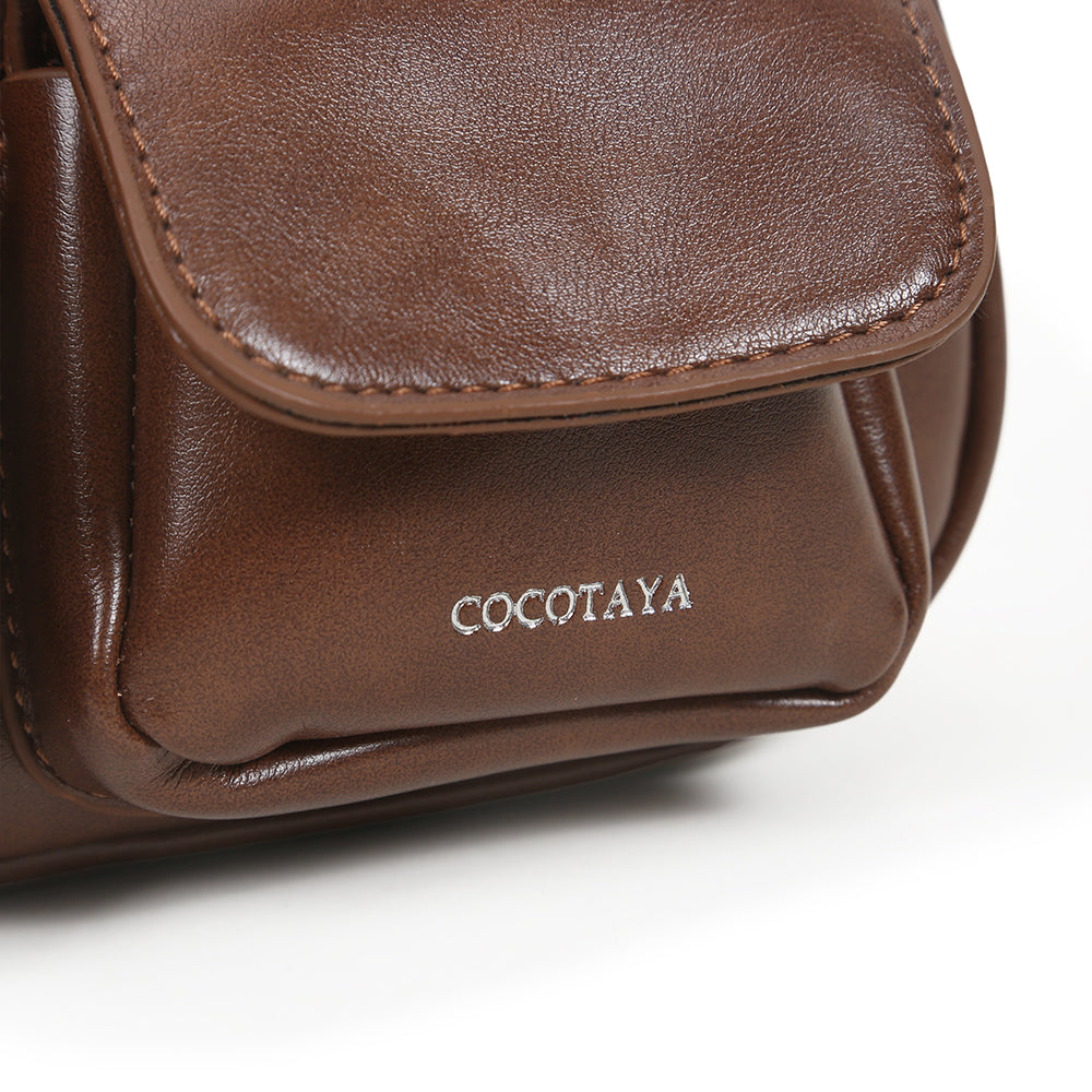 High-end mini handbag with multiple pockets, versatile shoulder and messenger bag