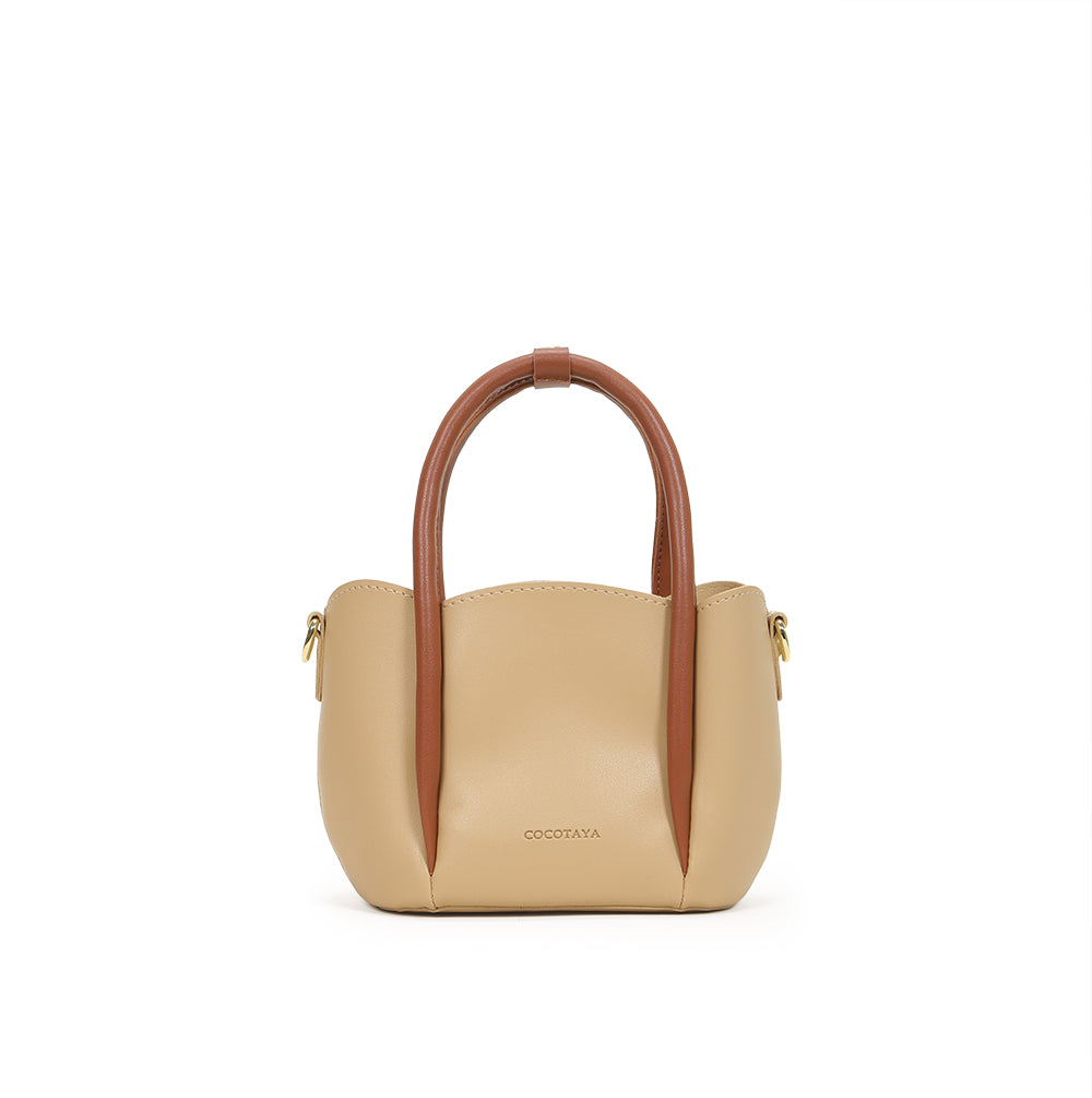 COCOTAYA-The new style design flower petal handbag bump color sub-package PU leather lady cross-body bag