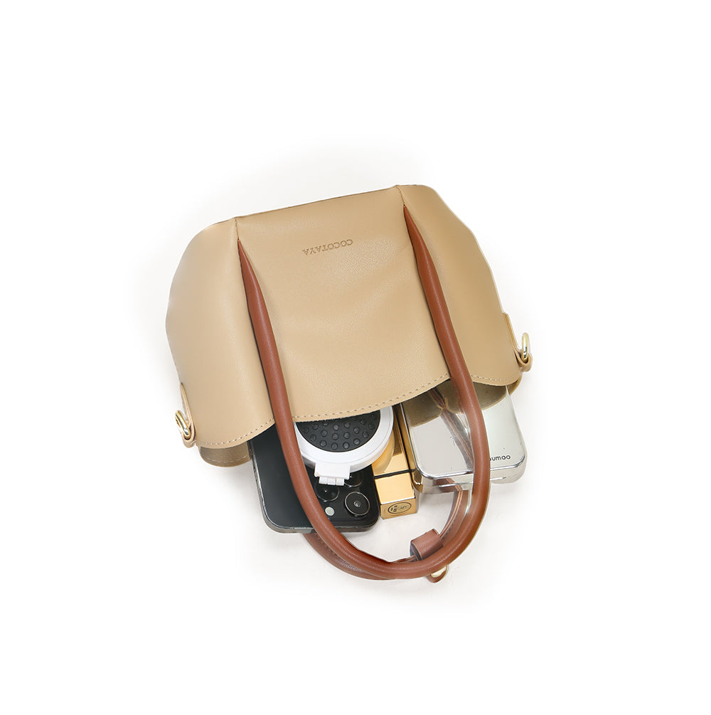 COCOTAYA-The new style design flower petal handbag bump color sub-package PU leather lady cross-body bag