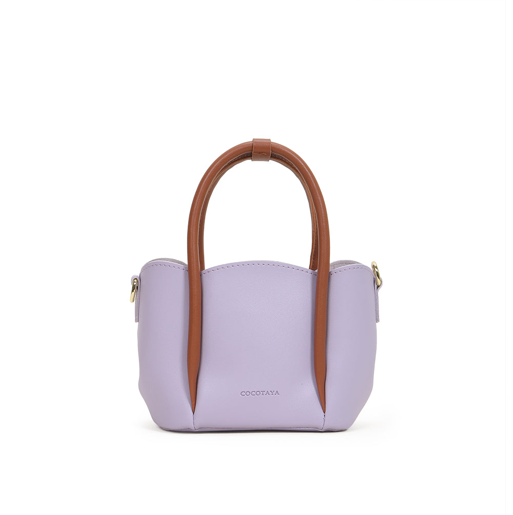 COCOTAYA-The new style design flower petal handbag bump color sub-package PU leather lady cross-body bag