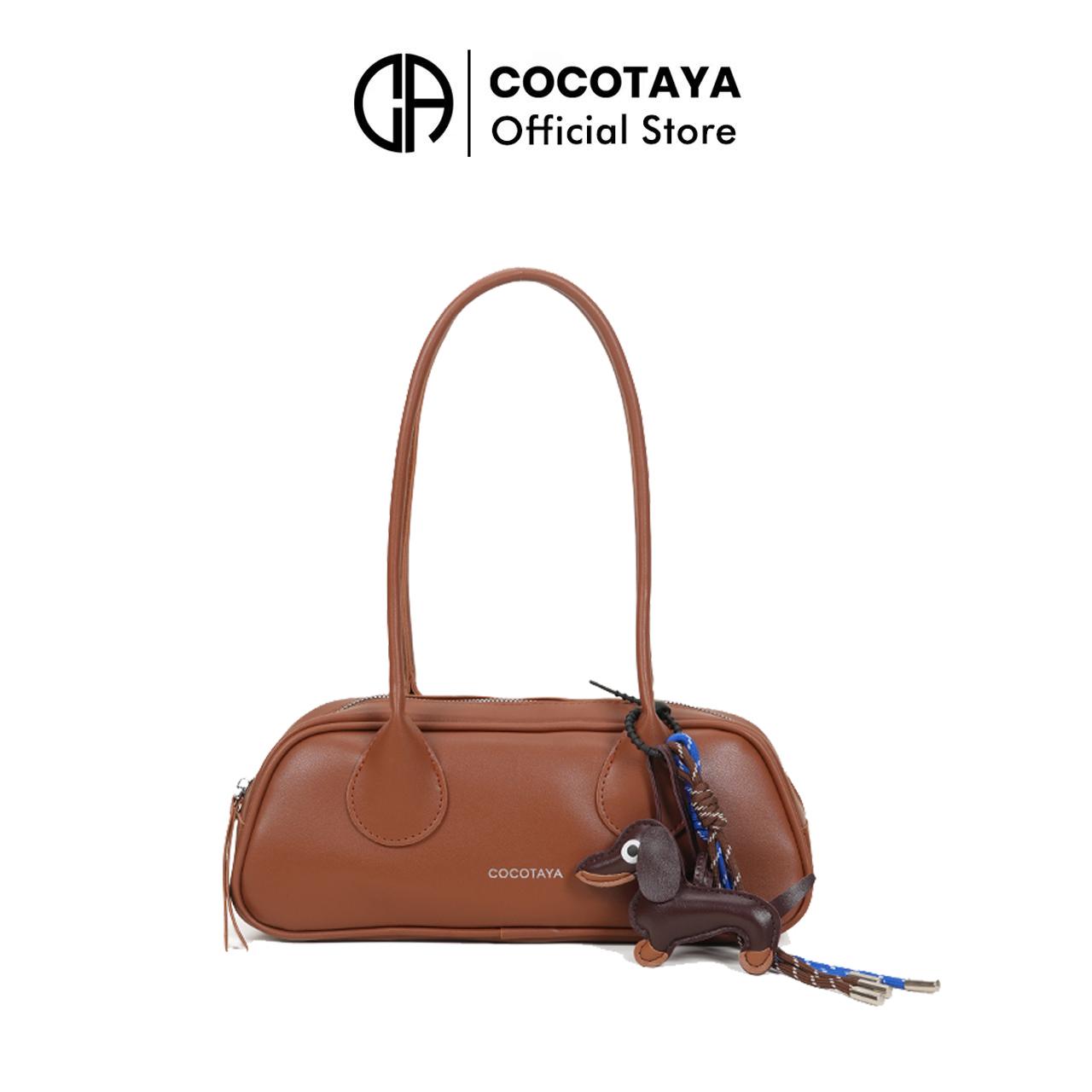 New style fashion handbag, fashionable and easy to match, made of PU leather, underarm bag with pendant