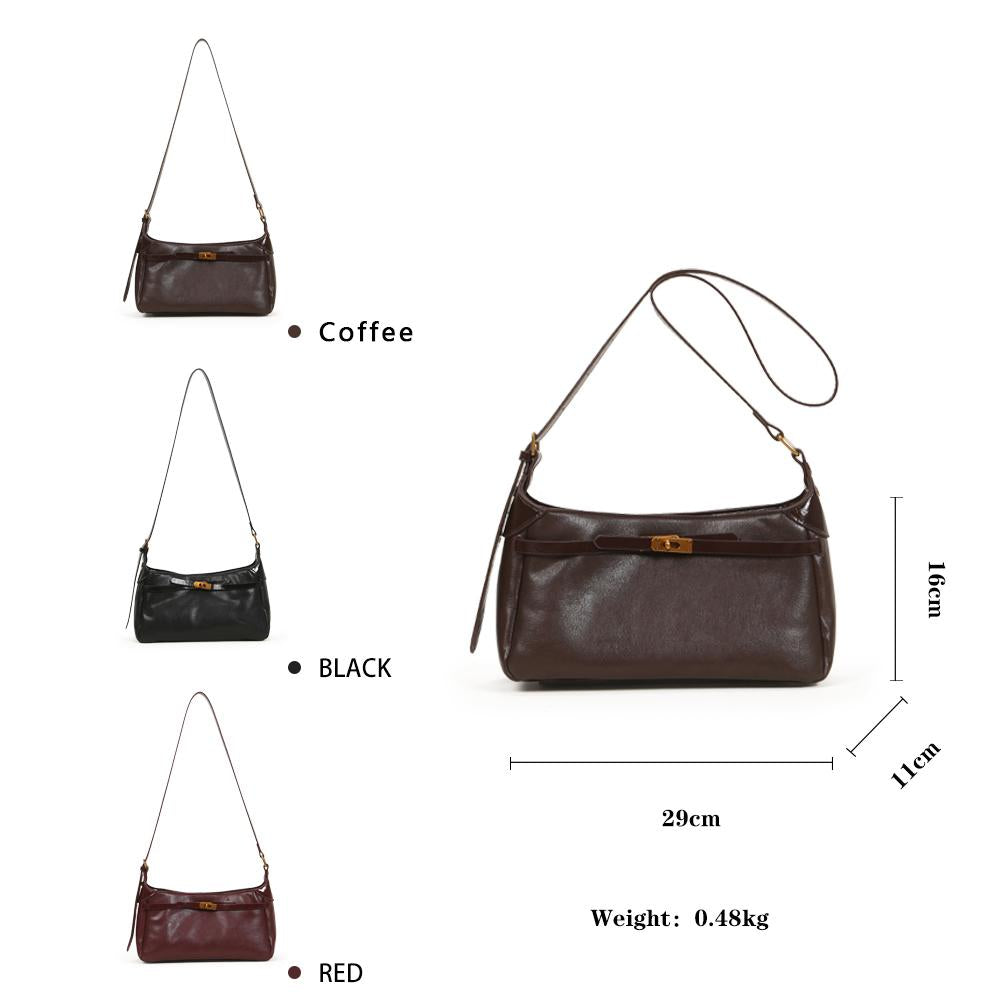 Classic fashion messenger bag, PU leather material, shoulder messenger bag, with small bag