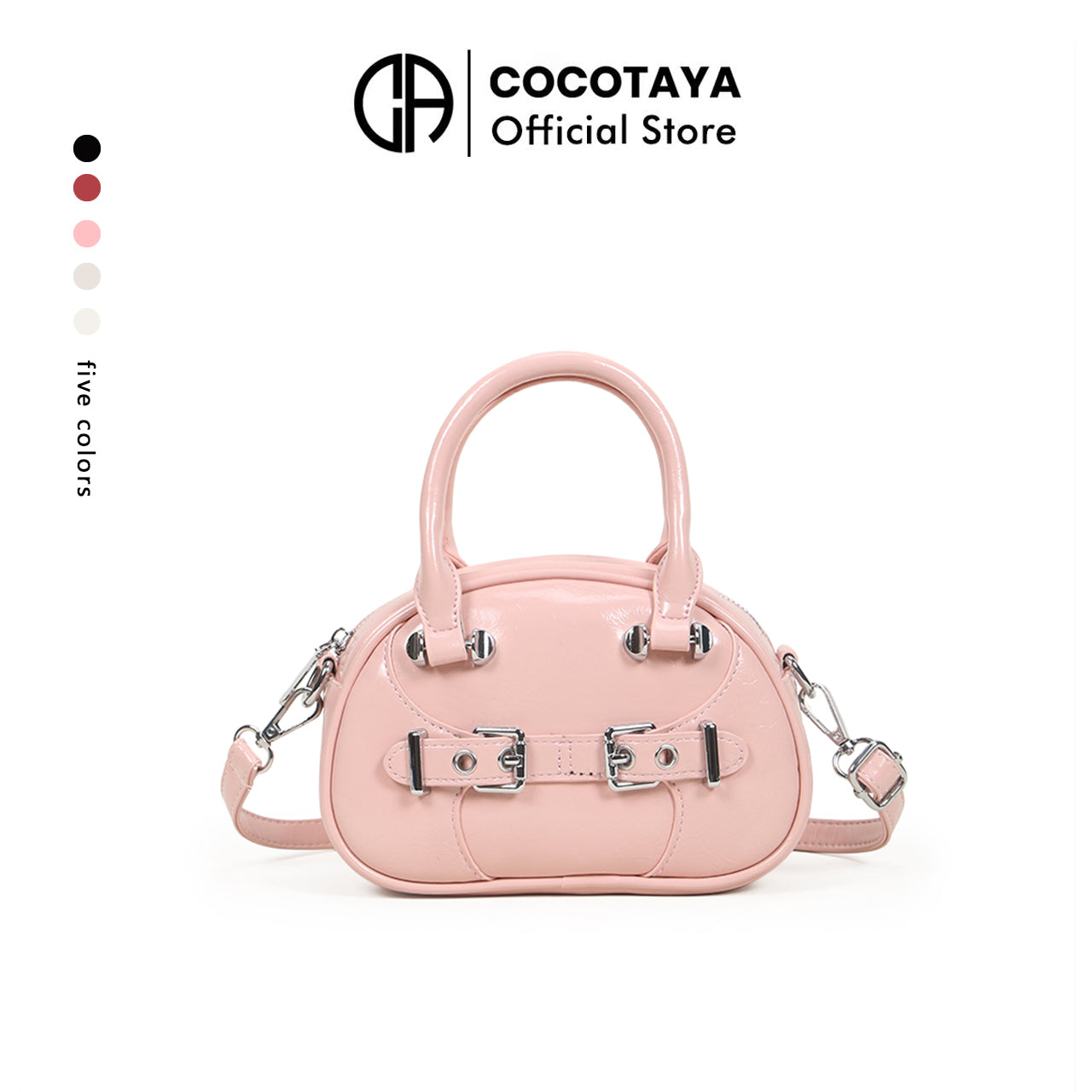 Classic trendy cute handbag, high-quality simple solid color shoulder bag for women