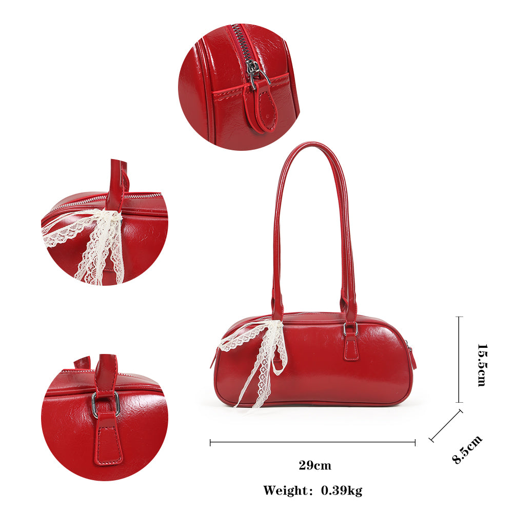 Casual simple handbag fashion trend shoulder bag versatile design underarm bag