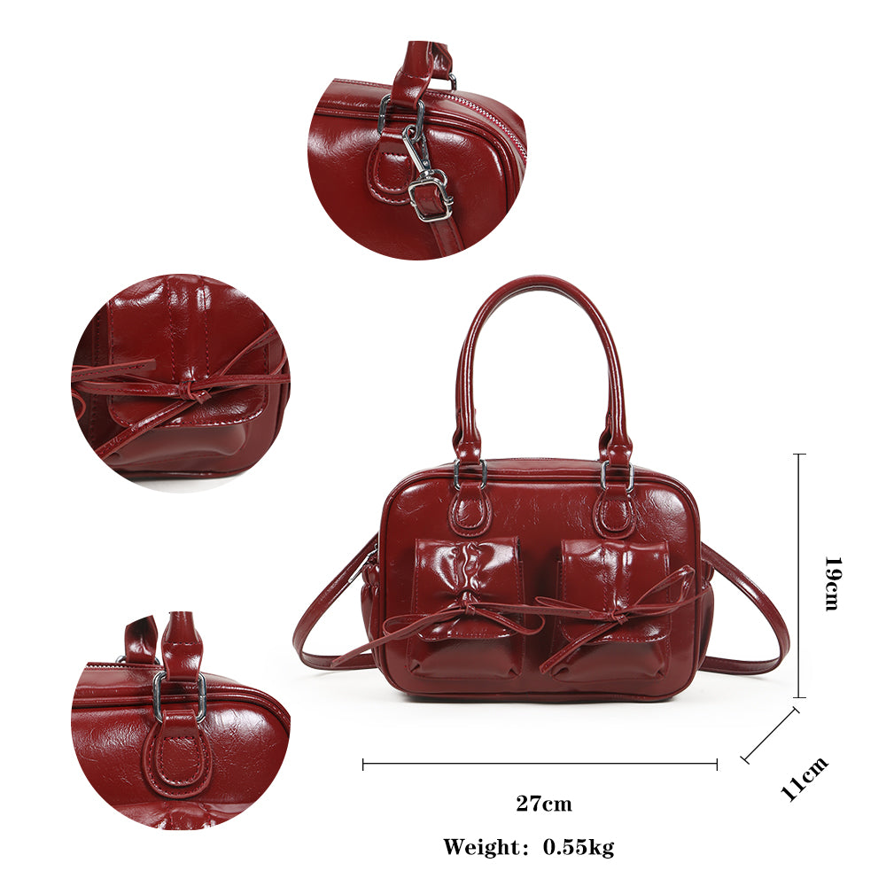 Сәнді сүйкімді садақ дизайны қол сөмкесі үлкен сыйымдылығы бар рюкзак