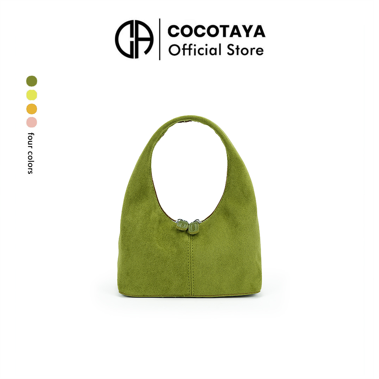 (COCOTAYA)Vintage Suede-Like PU Leather Handbag, Elegant Women's Shoulder Bag