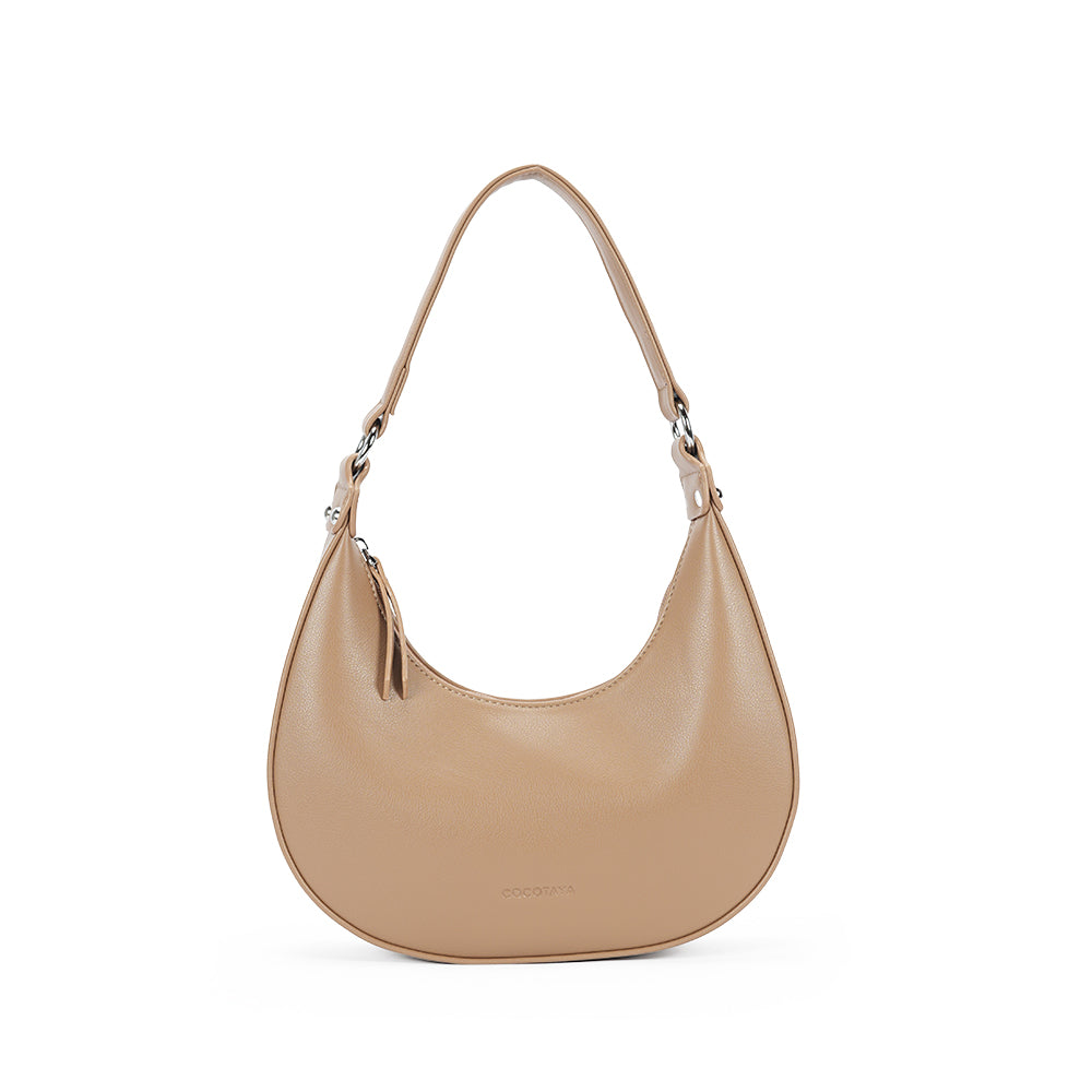 (COCOTAYA) women's PU solid color underarm bags, stylish and simple, gentle and versatile shoulder bag