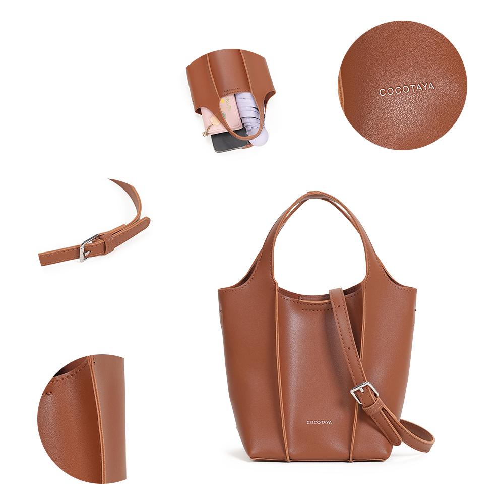 Versatile shoulder bag, fashionable handbag, integrated design, made of PU material