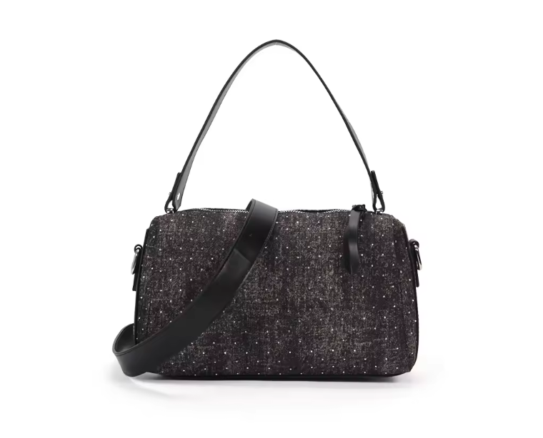 (COCOTAYA) Fashion casual denim handbag simple commuter messenger bag