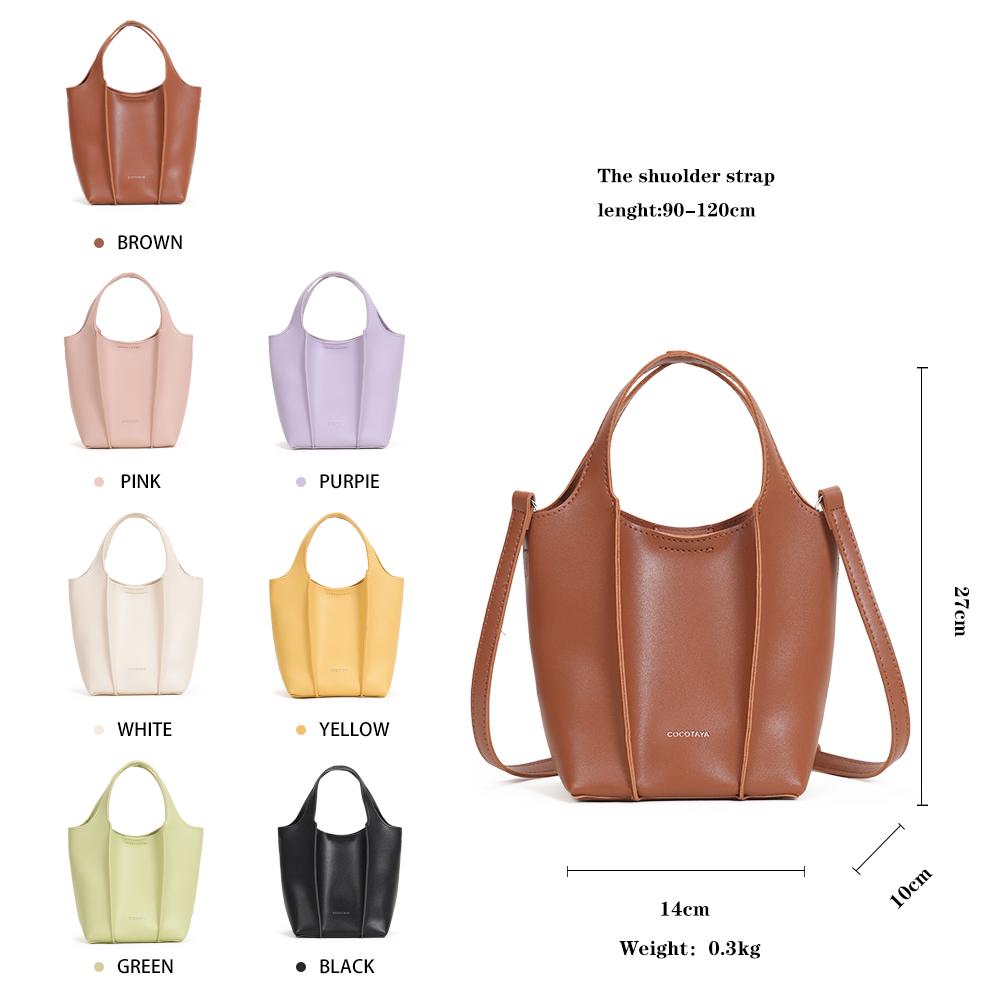 Versatile shoulder bag, fashionable handbag, integrated design, made of PU material