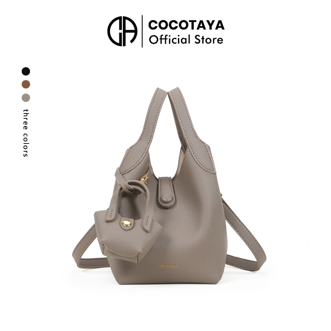 High-quality bucket bag, basket-shaped mother-and-child bag, casual and versatile messenger bag