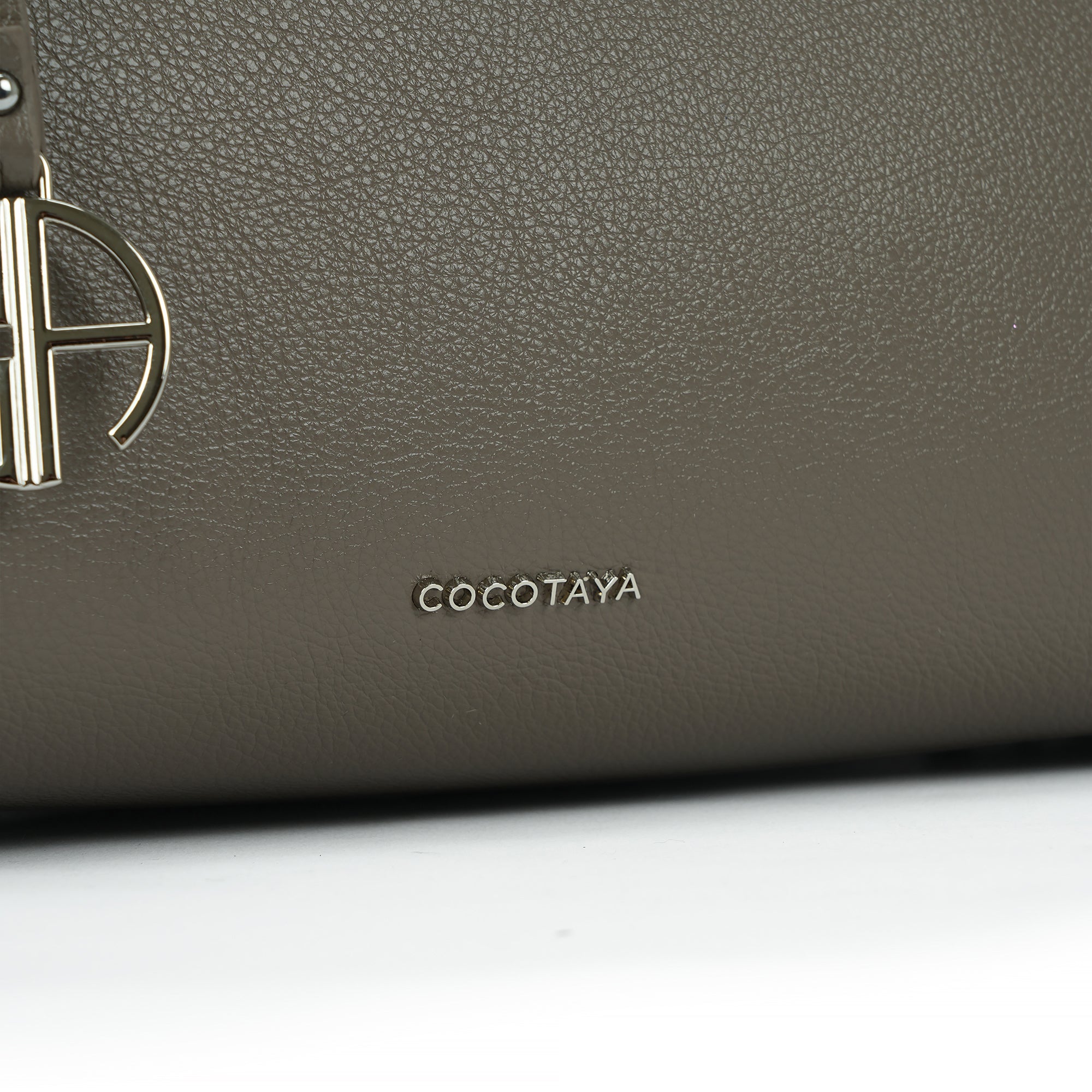 (cocotaya)Tate Tote Bag Elegant Drawstring Top Handle Tote Bag, Premium Leather Commuter Purse