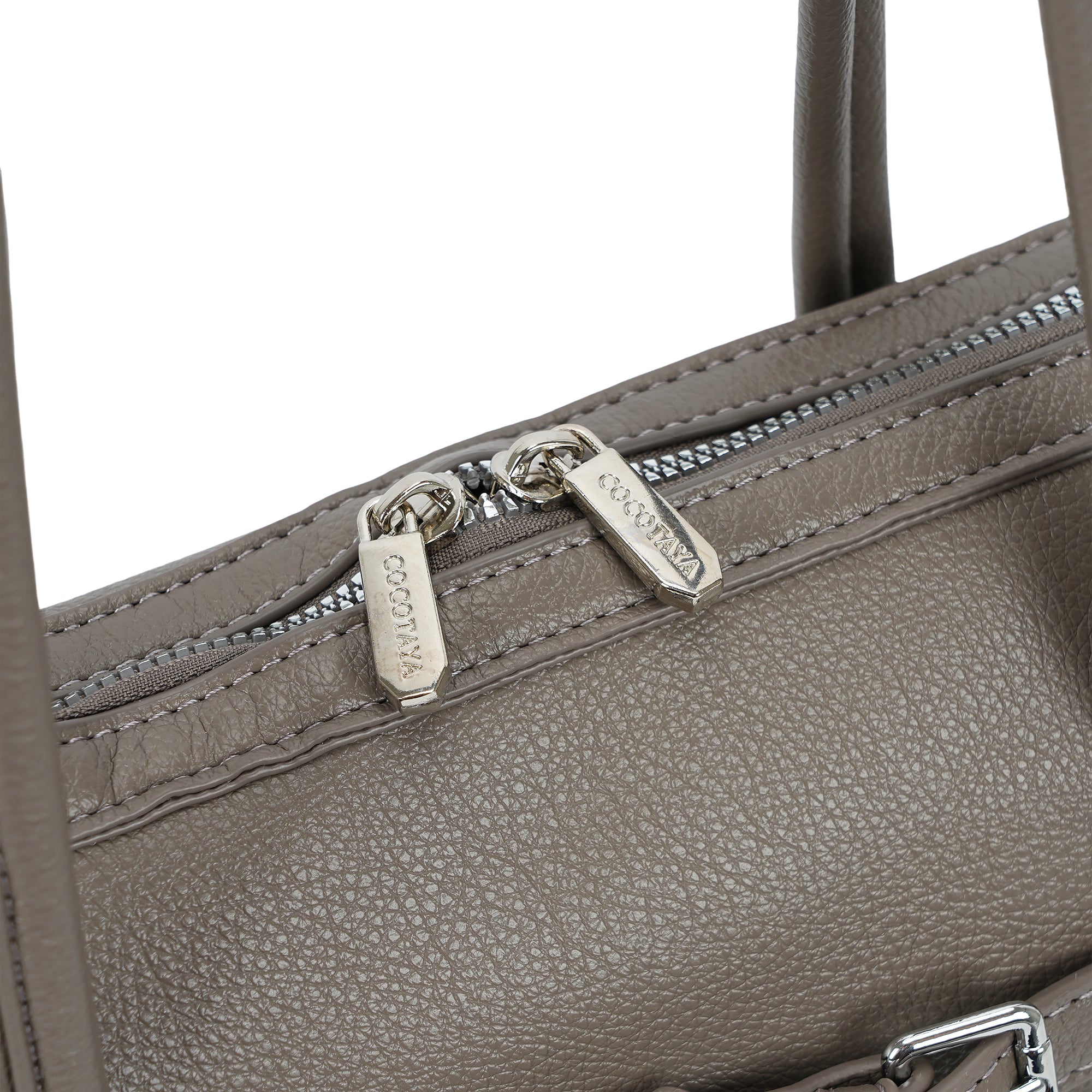 (cocotaya)Clara Belted Minimalist PU leather shoulder bag handbag, large capacity commuter bag