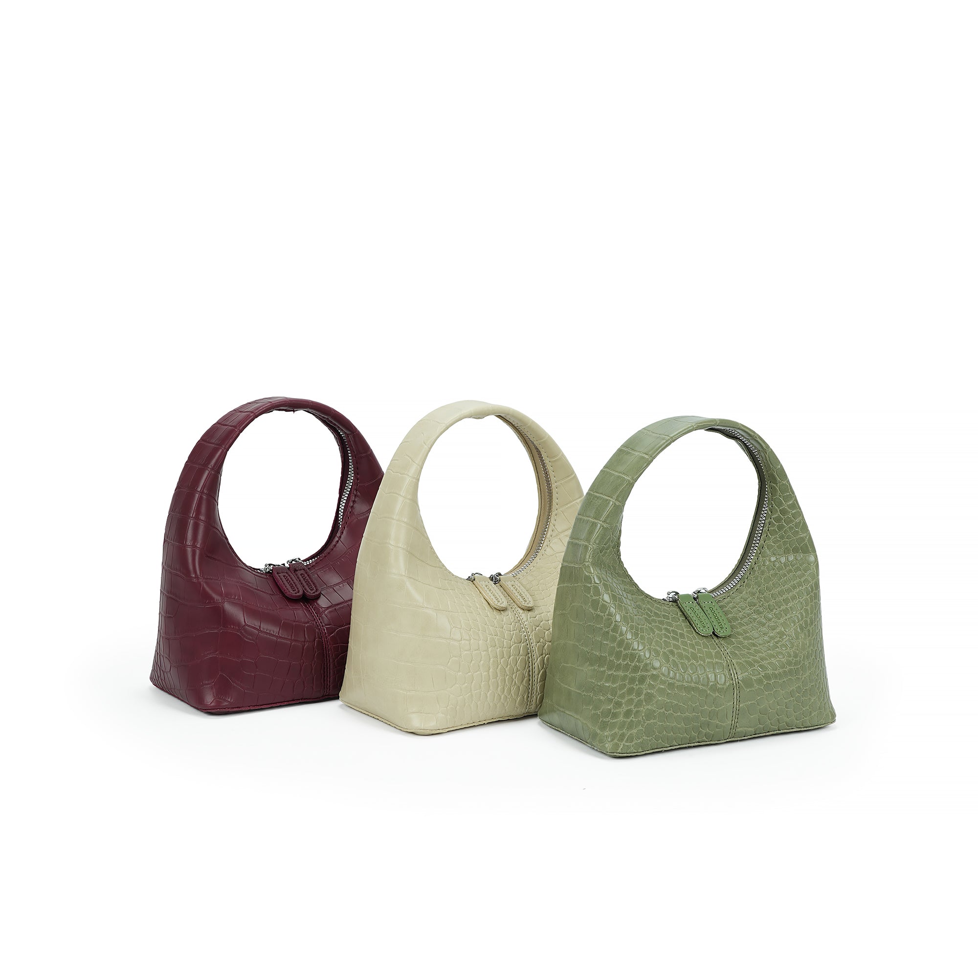 (COCOTAYA)Vintage Croc Pattern PU Leather Handbag, Casual Women's Shoulder Bag