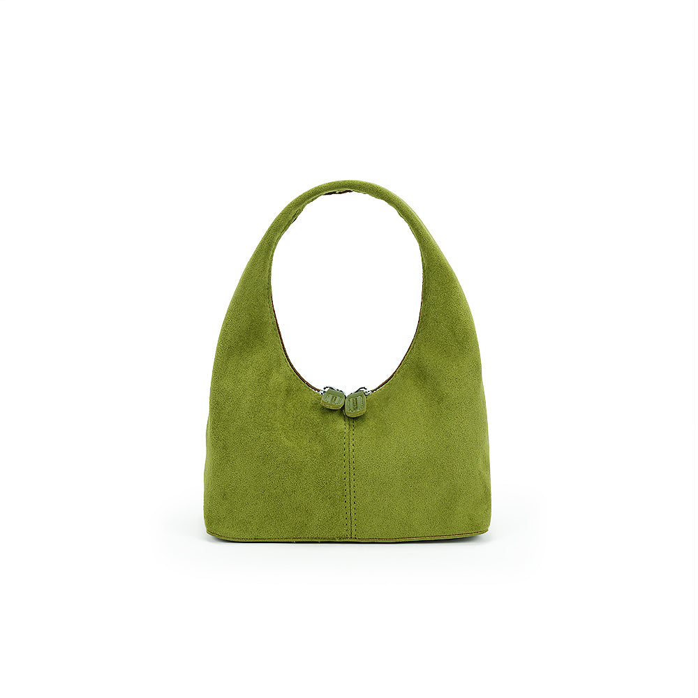 (COCOTAYA)Vintage Suede-Like PU Leather Handbag, Elegant Women's Shoulder Bag