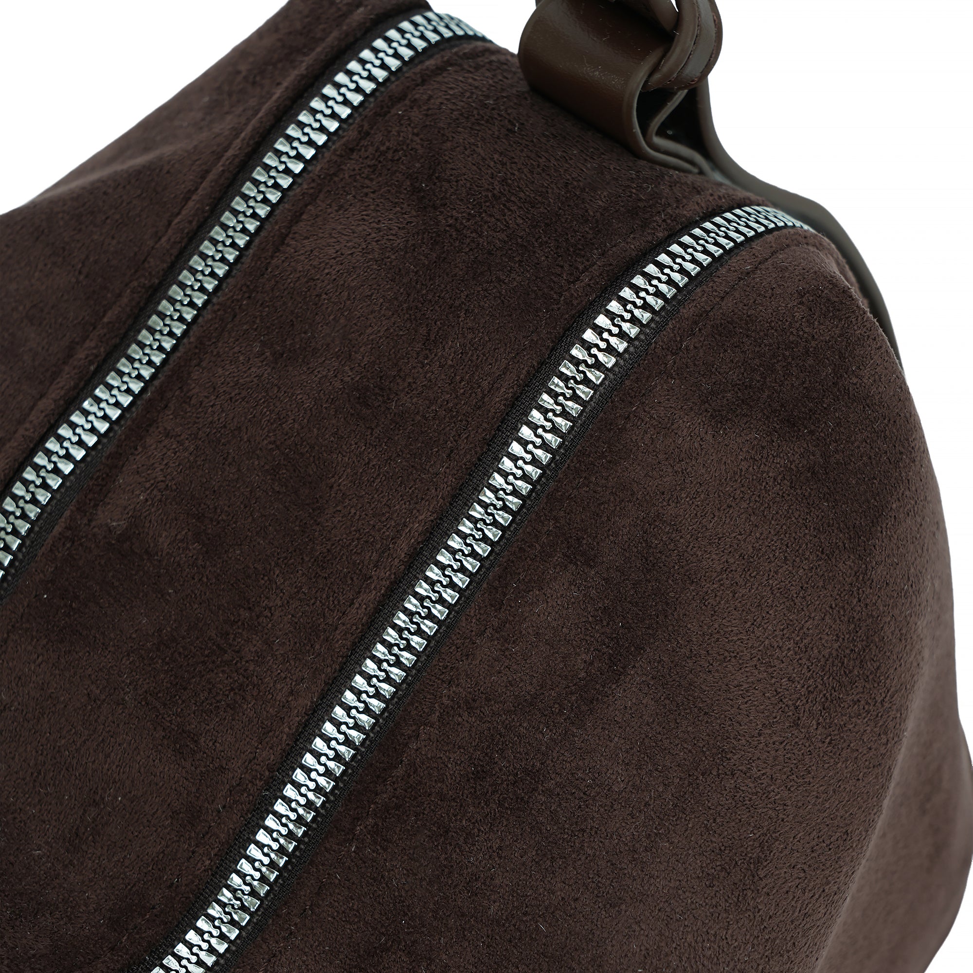 (cocotaya)Minimalist dark brown shoulder bag with adjustable thin shoulder strap