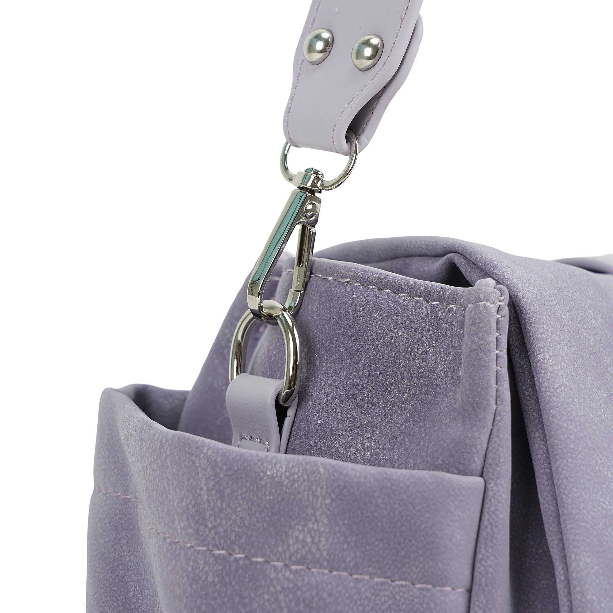 (cocotaya)Women Adjustable Strap Buckle Shoulder Crossbody Bag Multi Pocket Daily Casual Purse