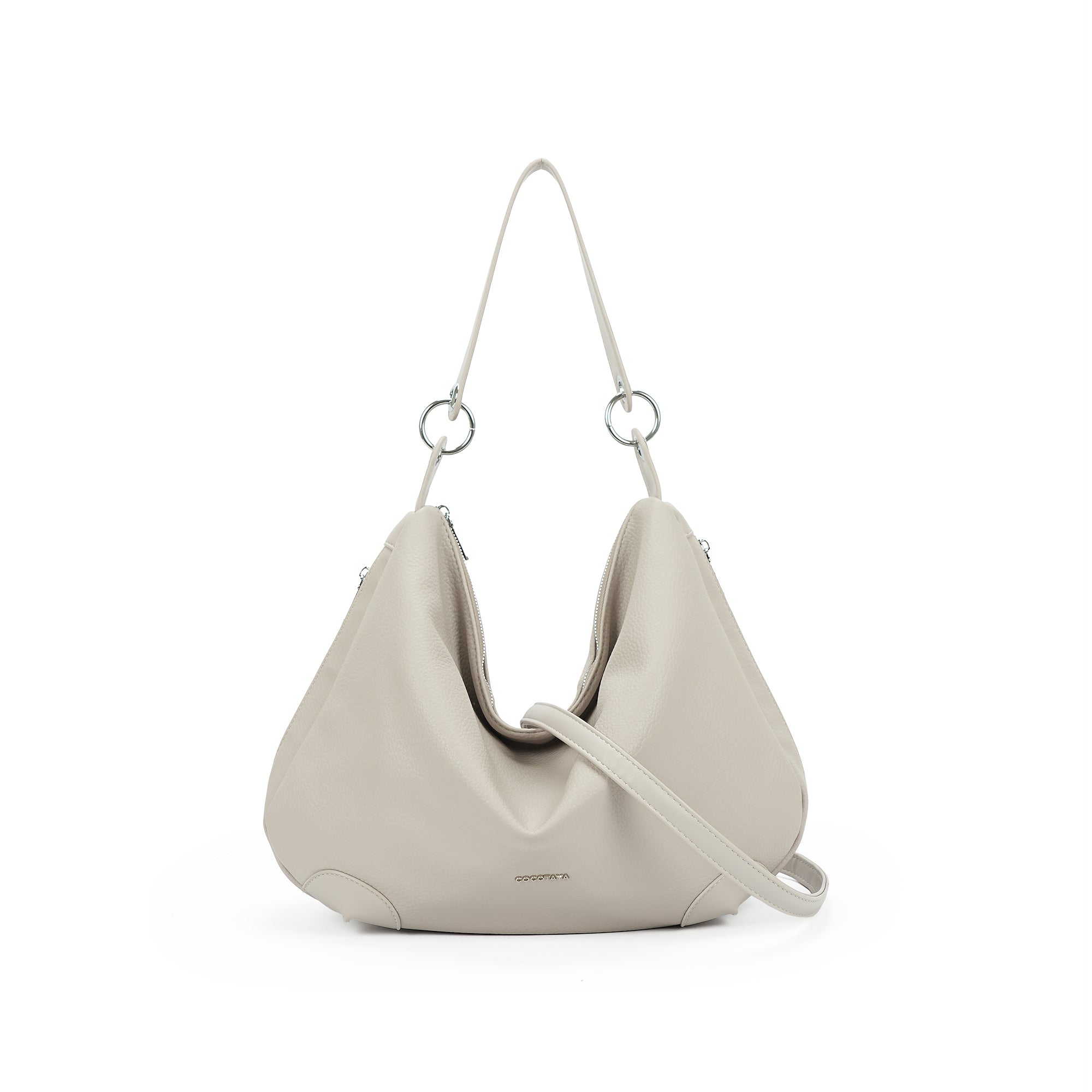 (cocotaya)Minimalist oversized PU bag, suitable for work commutes, shoulder bag or tote bag