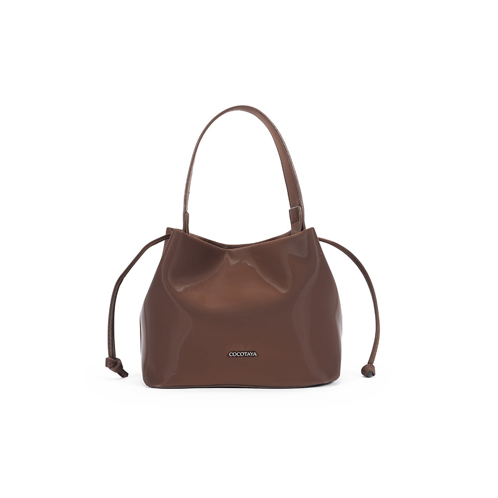 【COCOTAYA】Fashionable and simple PU bag, can be carried by hand or crossbody