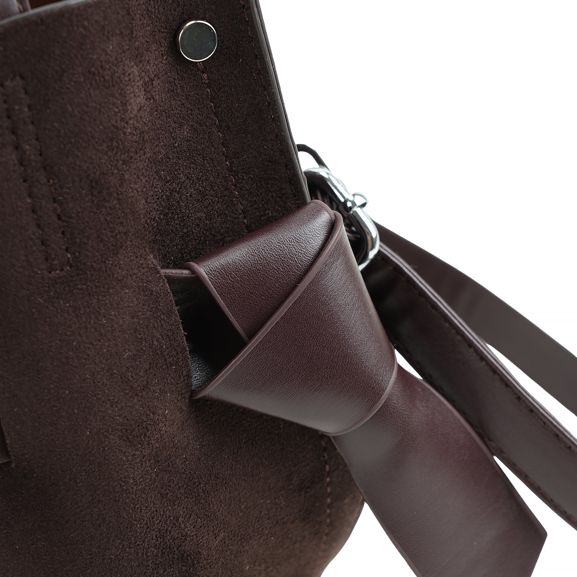 (cocotaya)All-Match Dual Carry Leather Handbag, Bow Detail Convertible Shoulder Crossbody Tote Bag