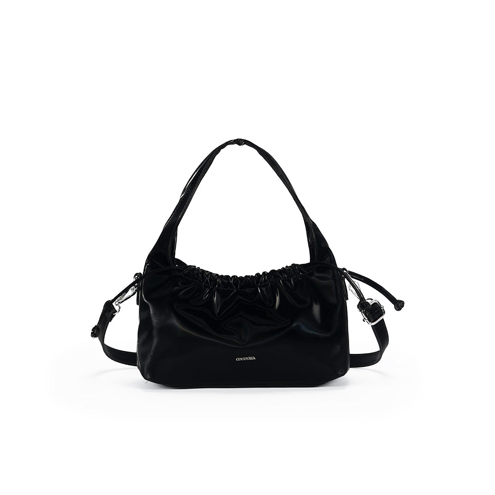(COCOTAYA) PU Women's Fashion Large Capacity Handbag Single Shoulder Commuter Underarm Bag