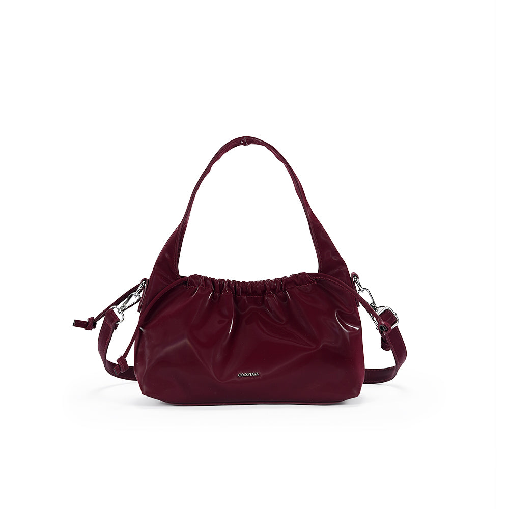 (COCOTAYA) PU Women's Fashion Large Capacity Handbag Single Shoulder Commuter Underarm Bag