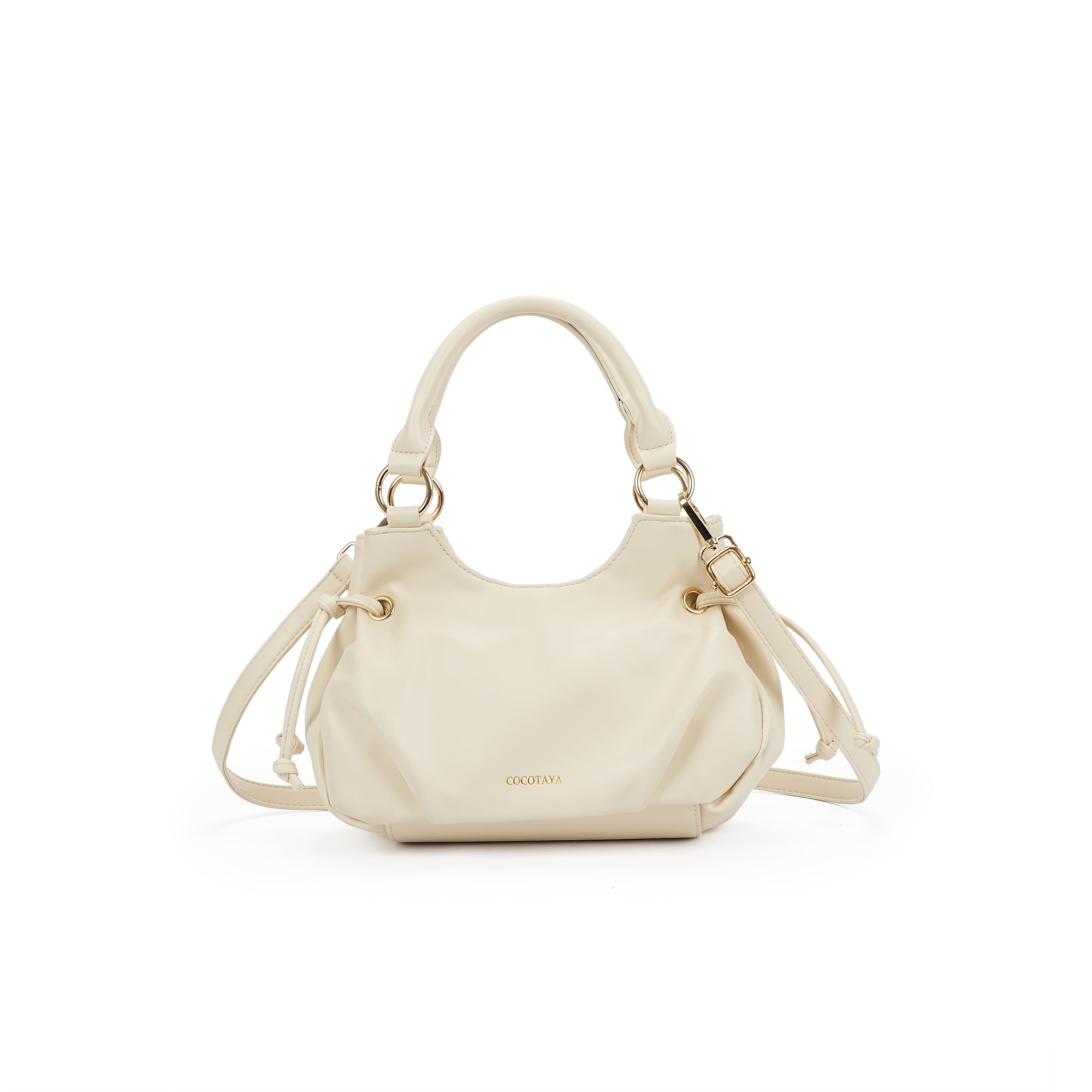 (cocotaya)Multifunctional PU leather bag, 2-in-1 handbag/crossbody bag