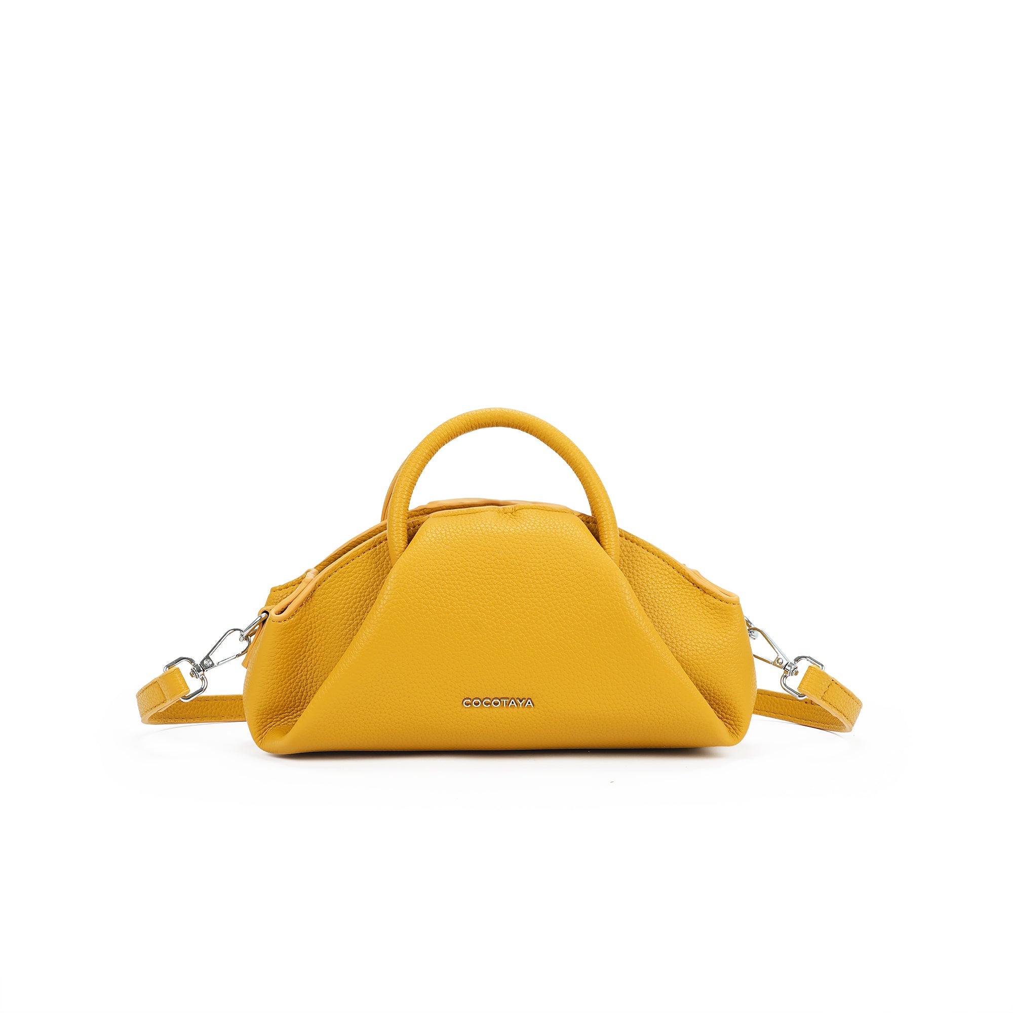 (cocotaya)Adjustable shoulder strap PU leather shell bag, multi-functional lightweight handbag or crossbody bag.