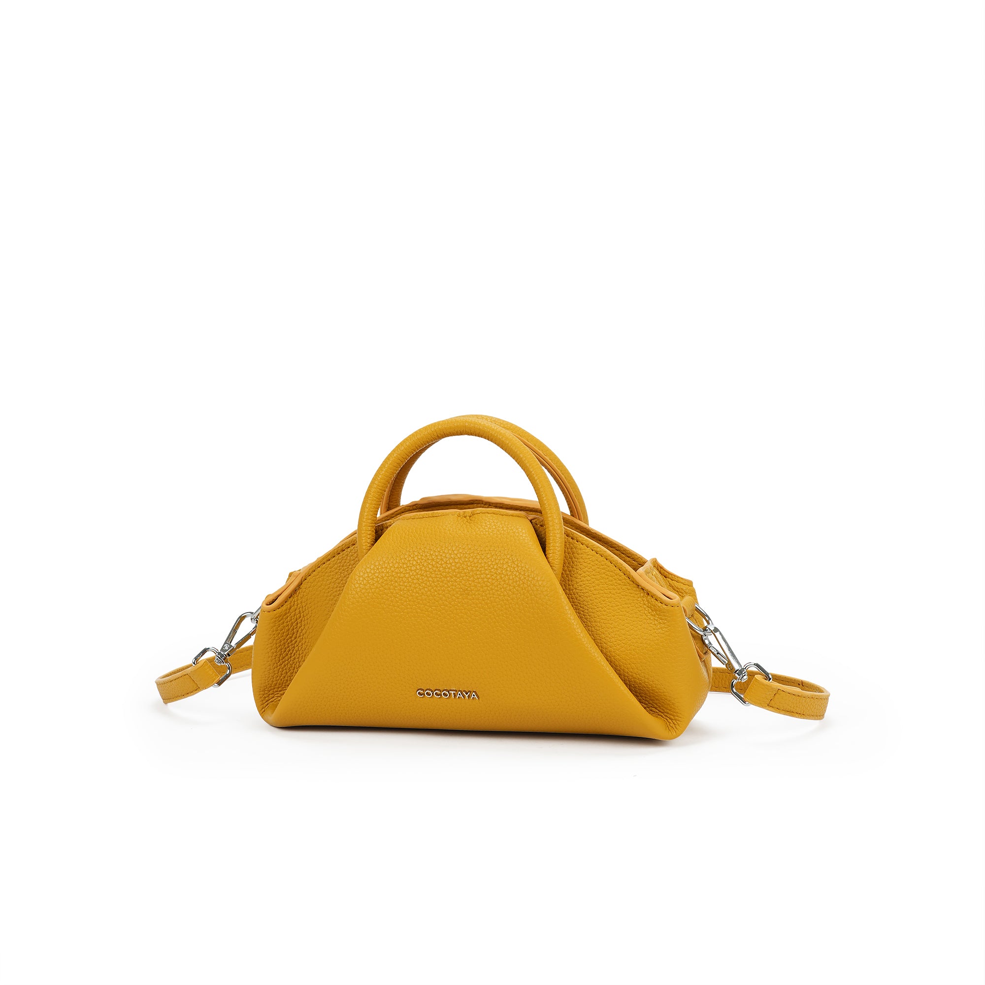 (cocotaya)Adjustable shoulder strap PU leather shell bag, multi-functional lightweight handbag or crossbody bag.