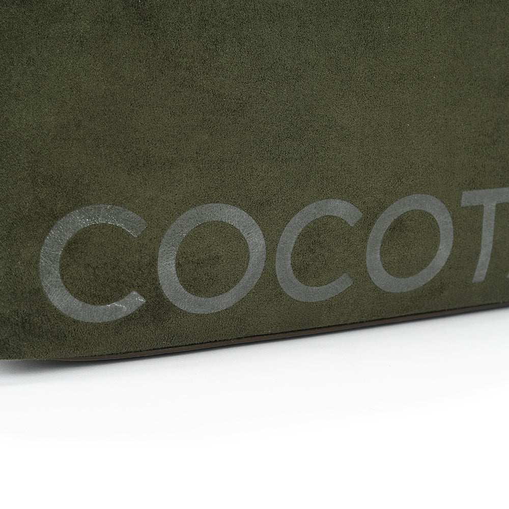 (COCOTAYA)Stylish retro large bag, velvet underarm bag, exquisite leather bag