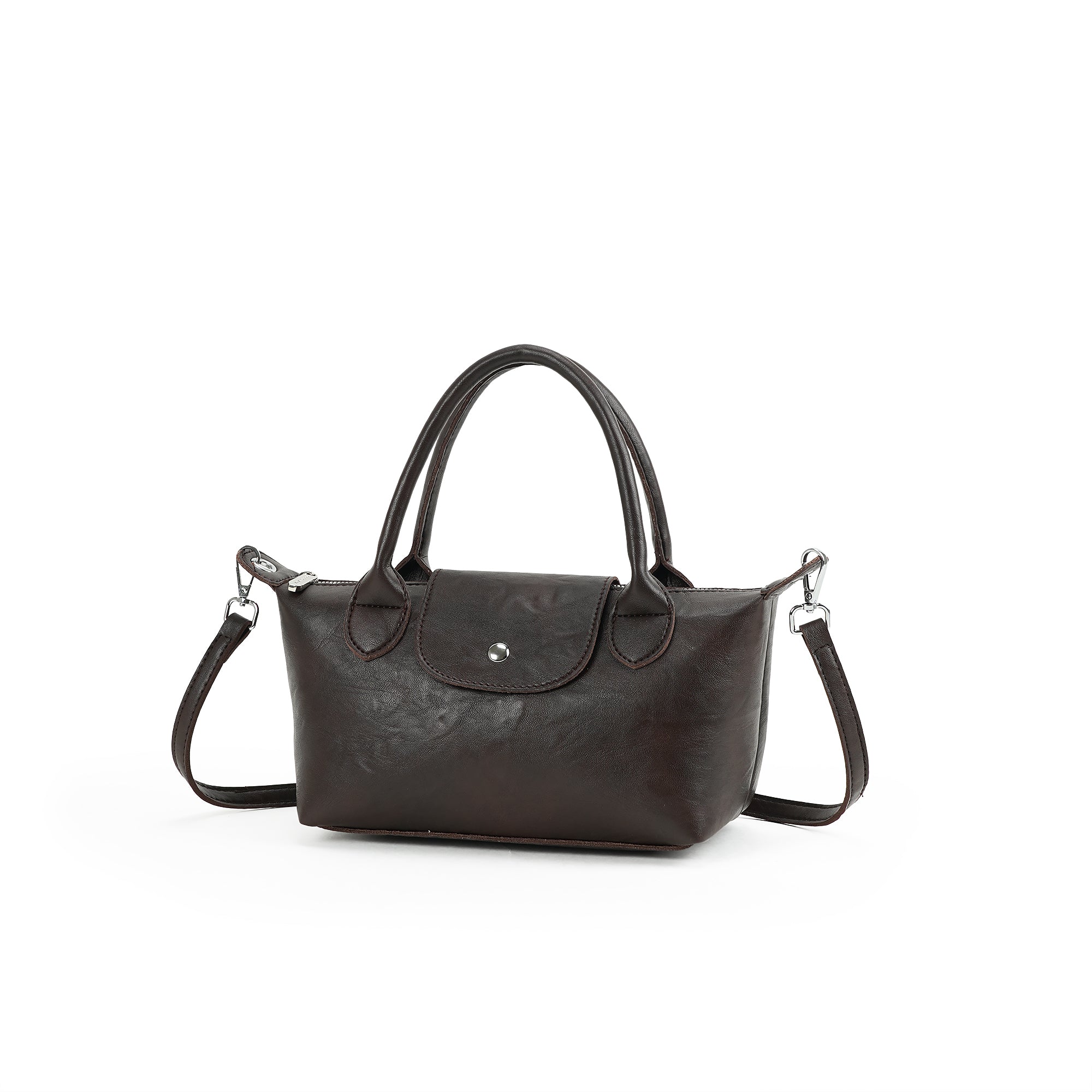 (cocotaya)Classic flap mini handbag, versatile PU bag that can be worn crossbody.