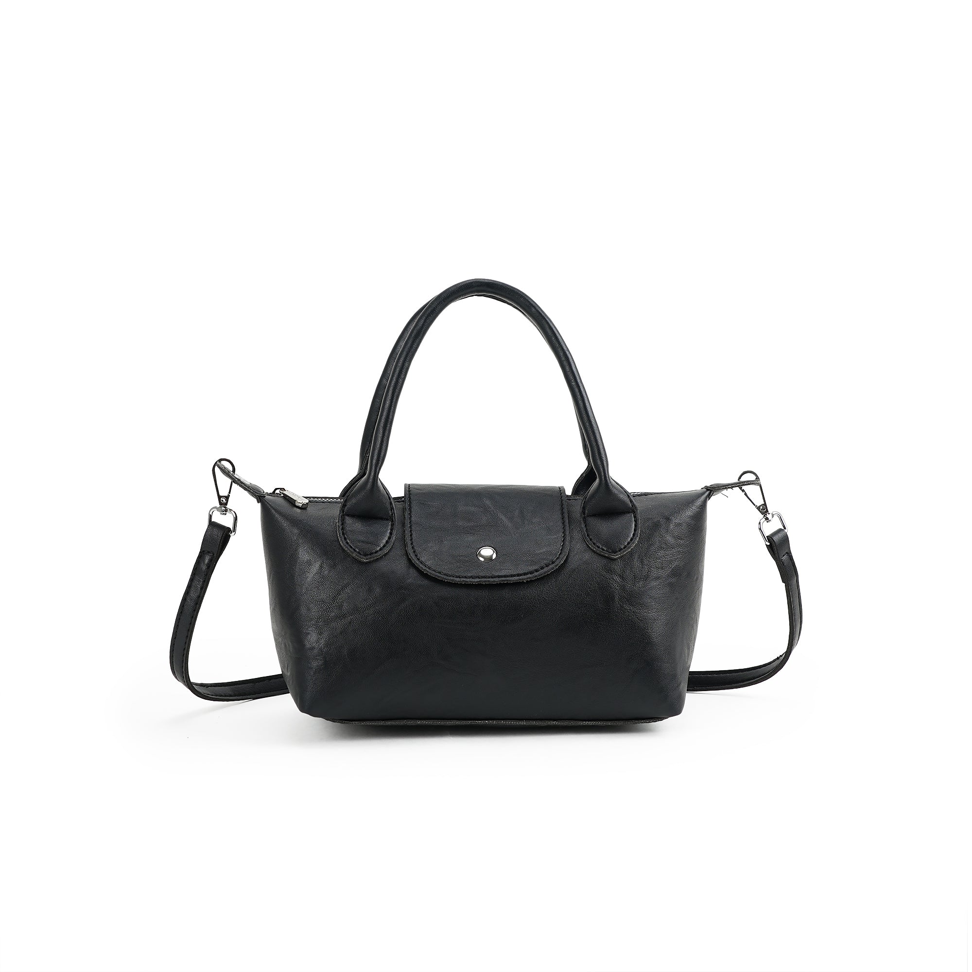 (cocotaya)Classic flap mini handbag, versatile PU bag that can be worn crossbody.
