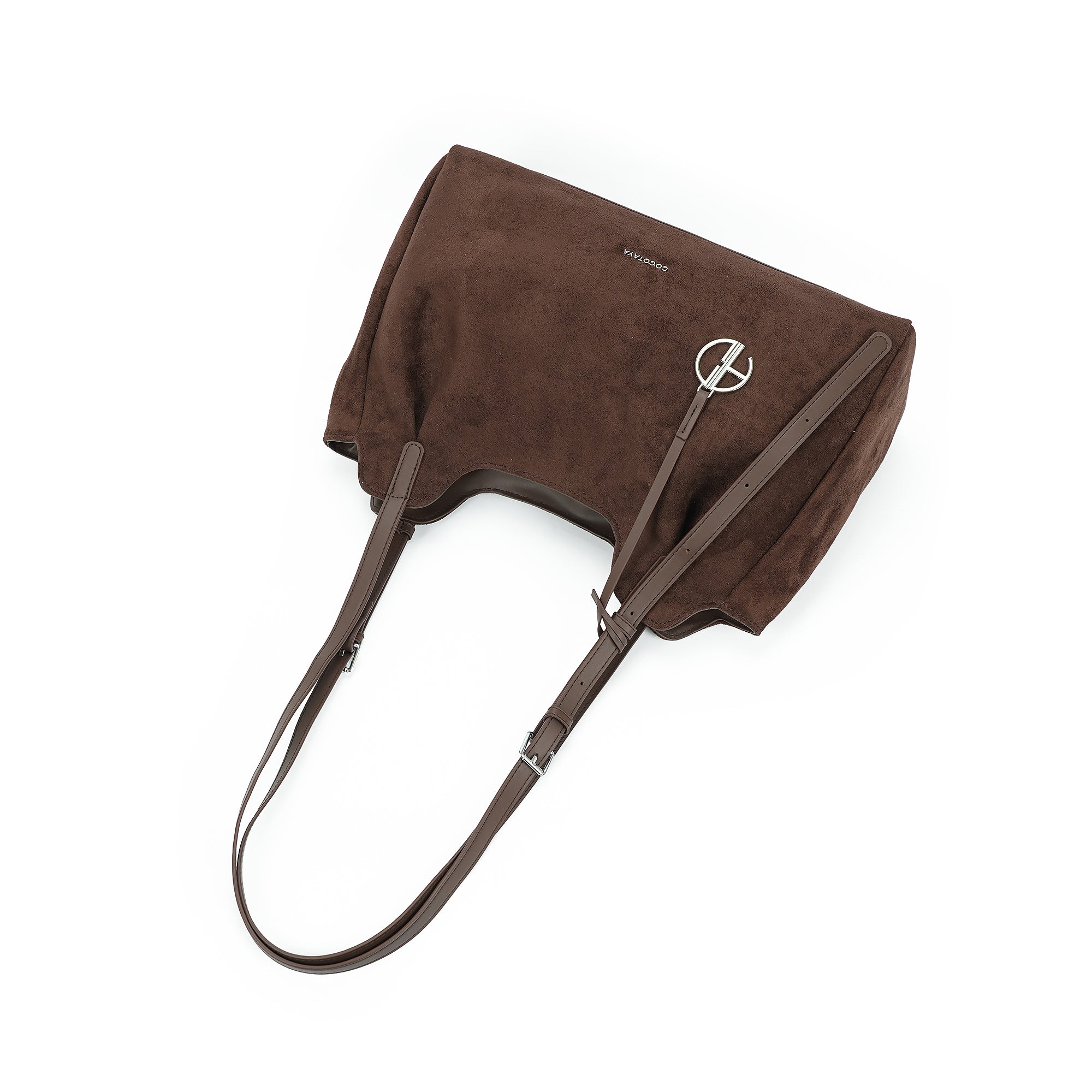 (COCOTAYA)Ripple bag Women PU Fashion Shoulder Casual Commuter Tote Bag