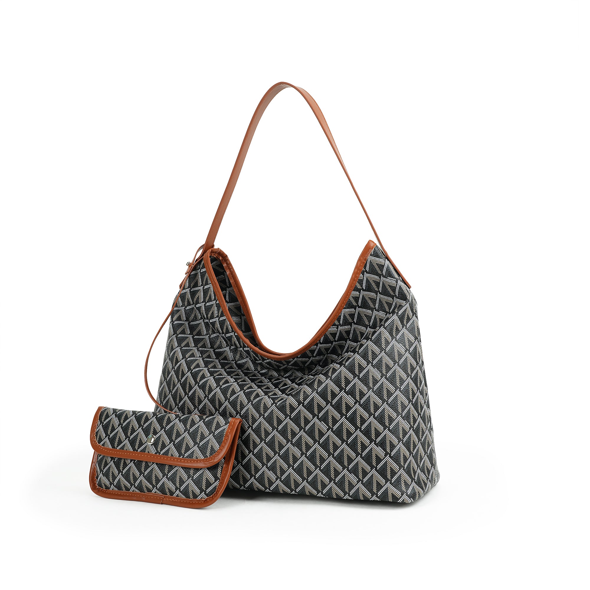 (cocotaya)Women Daily Shoulder Tote Bag Set, Large Space Underarm Handbag For Shopping Work