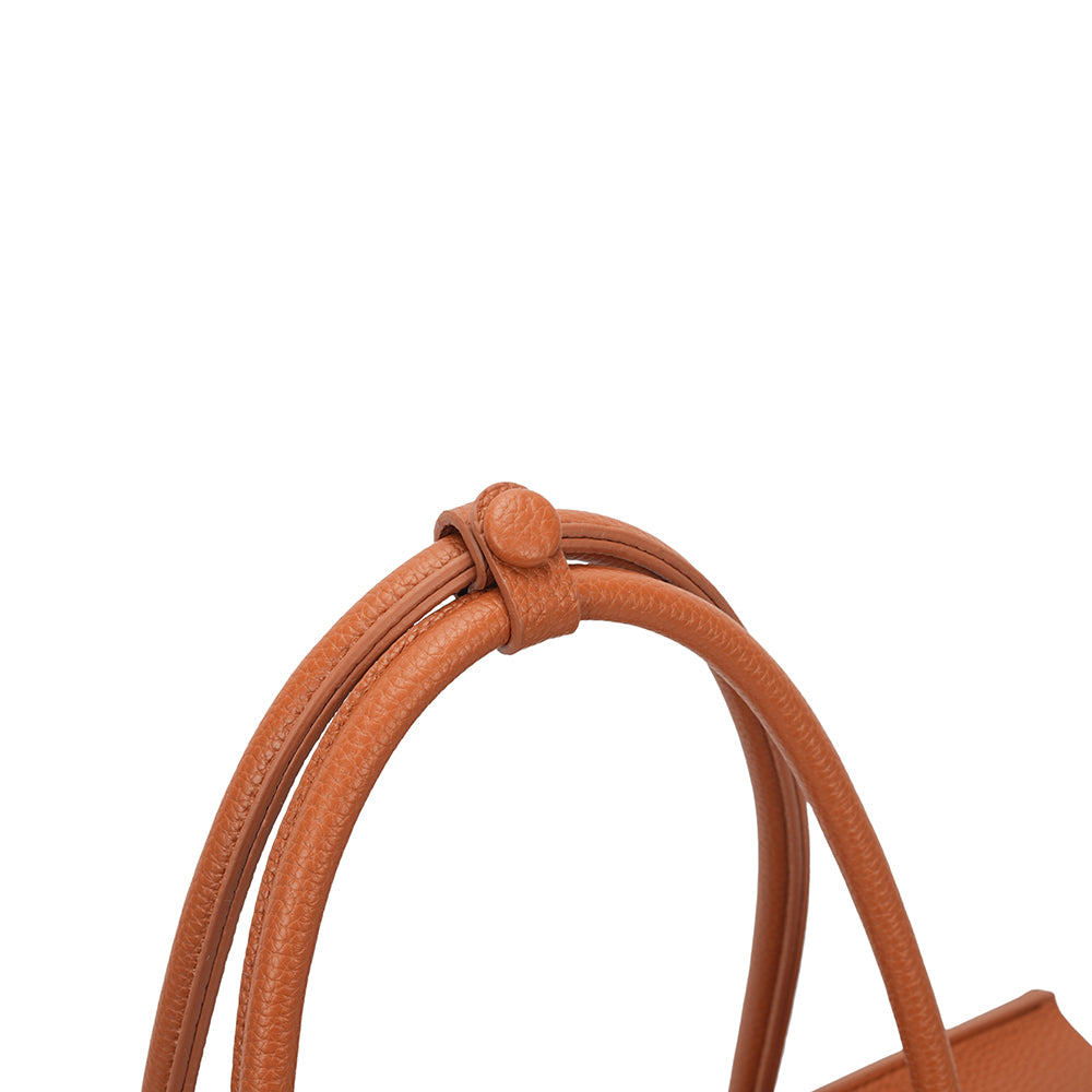 (COCOTAYA)Retro elegant preppy style large capacity flap handbag
