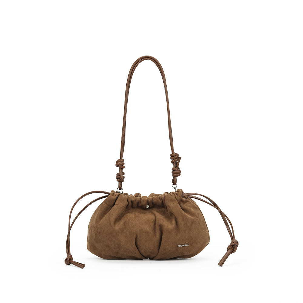 (COCOTAYA)Lucky Bag Retro-style elegant drawstring shoulder bag, stylish mini crossbody bag
