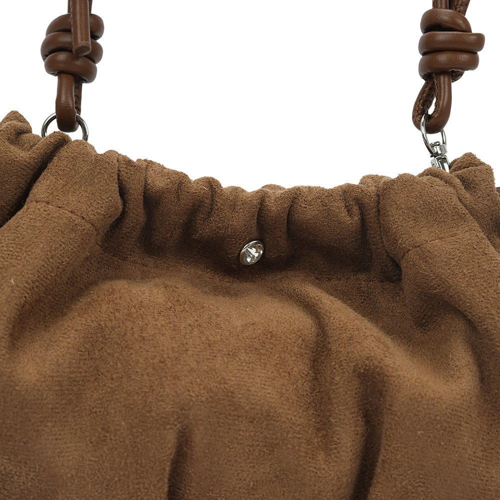 (COCOTAYA)Lucky Bag Retro-style elegant drawstring shoulder bag, stylish mini crossbody bag