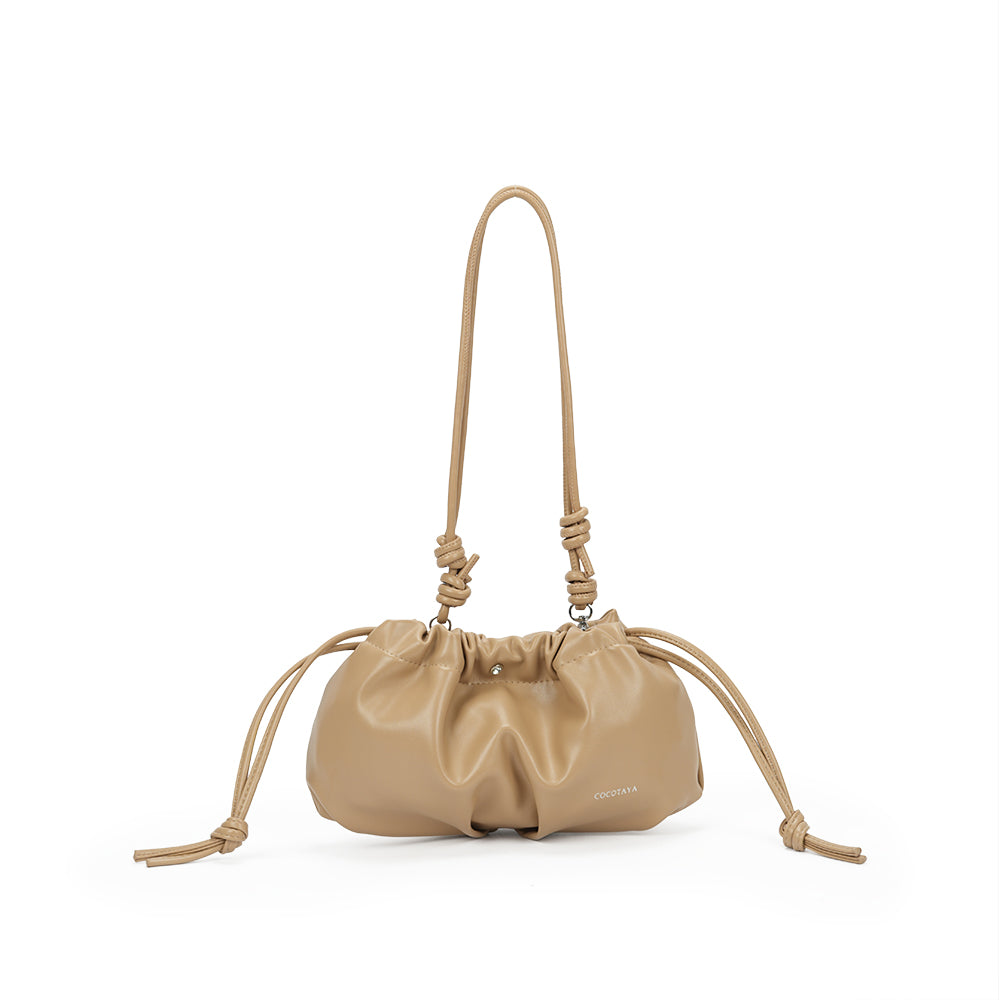 (COCOTAYA)Lucky Bag Retro-style elegant drawstring shoulder bag, stylish mini crossbody bag