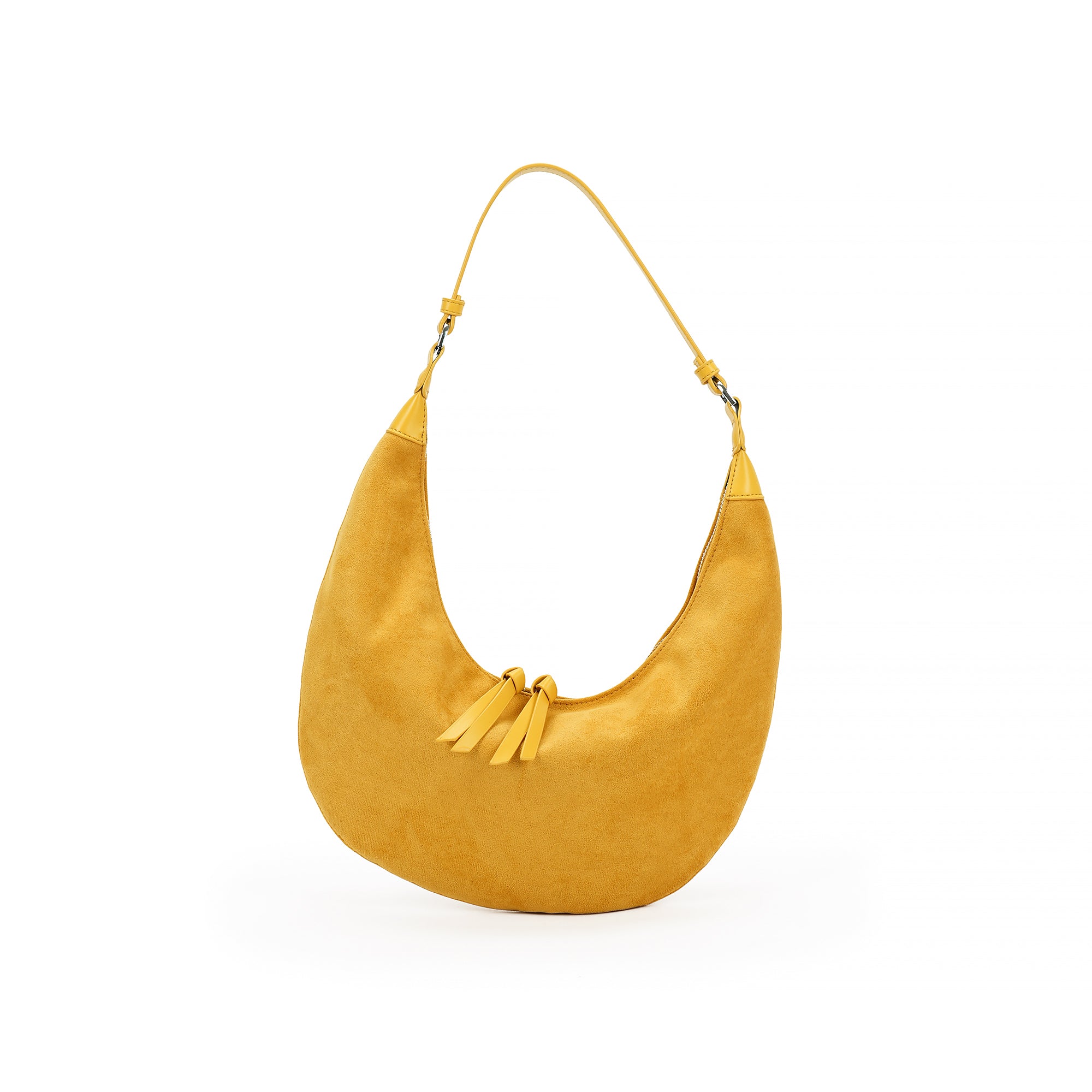 (cocotaya)Lune Bag Women's casual retro crescent-shaped shoulder bag, soft shoulder bag