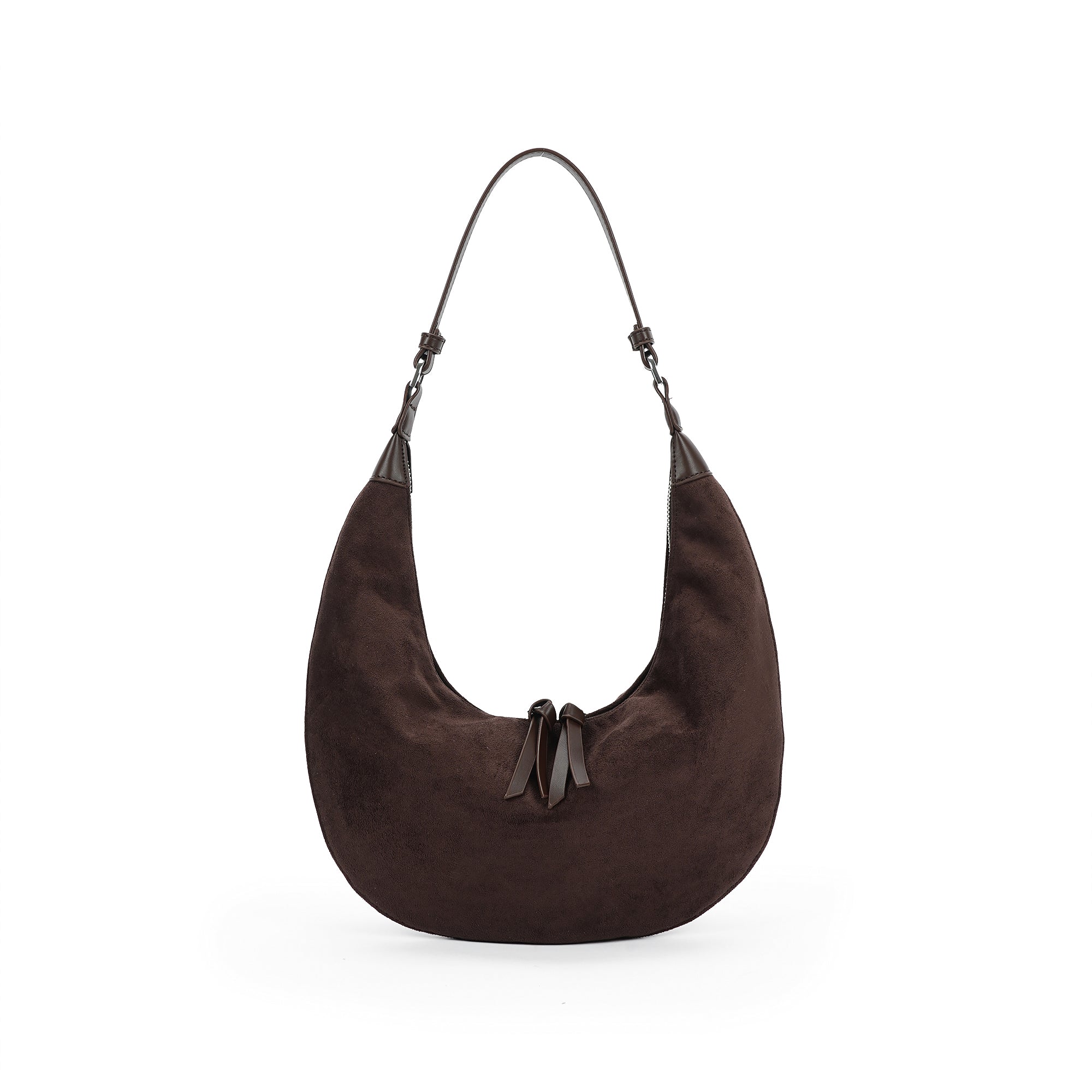 (cocotaya)Lune Bag Women's casual retro crescent-shaped shoulder bag, soft shoulder bag