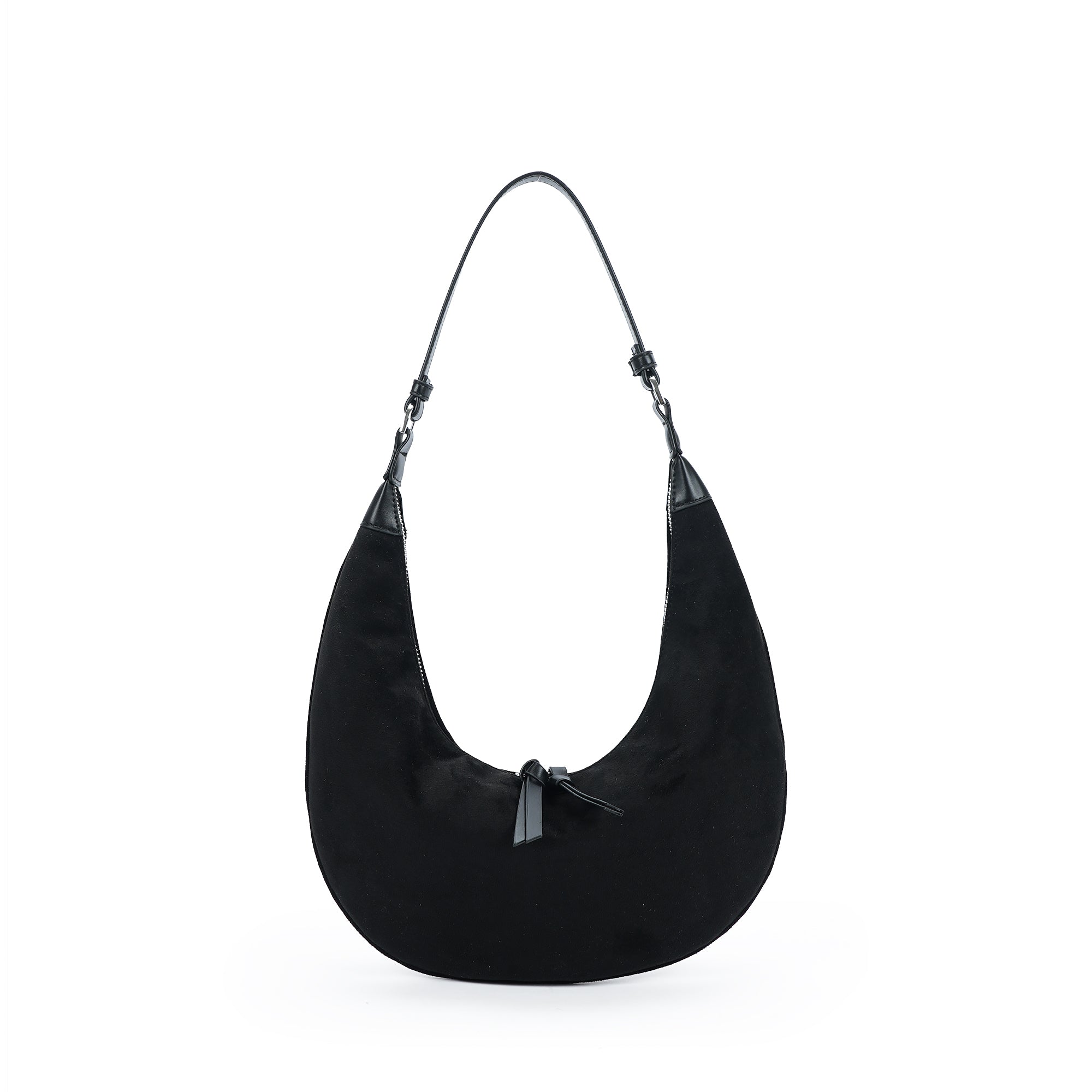 (cocotaya)Lune Bag Women's casual retro crescent-shaped shoulder bag, soft shoulder bag