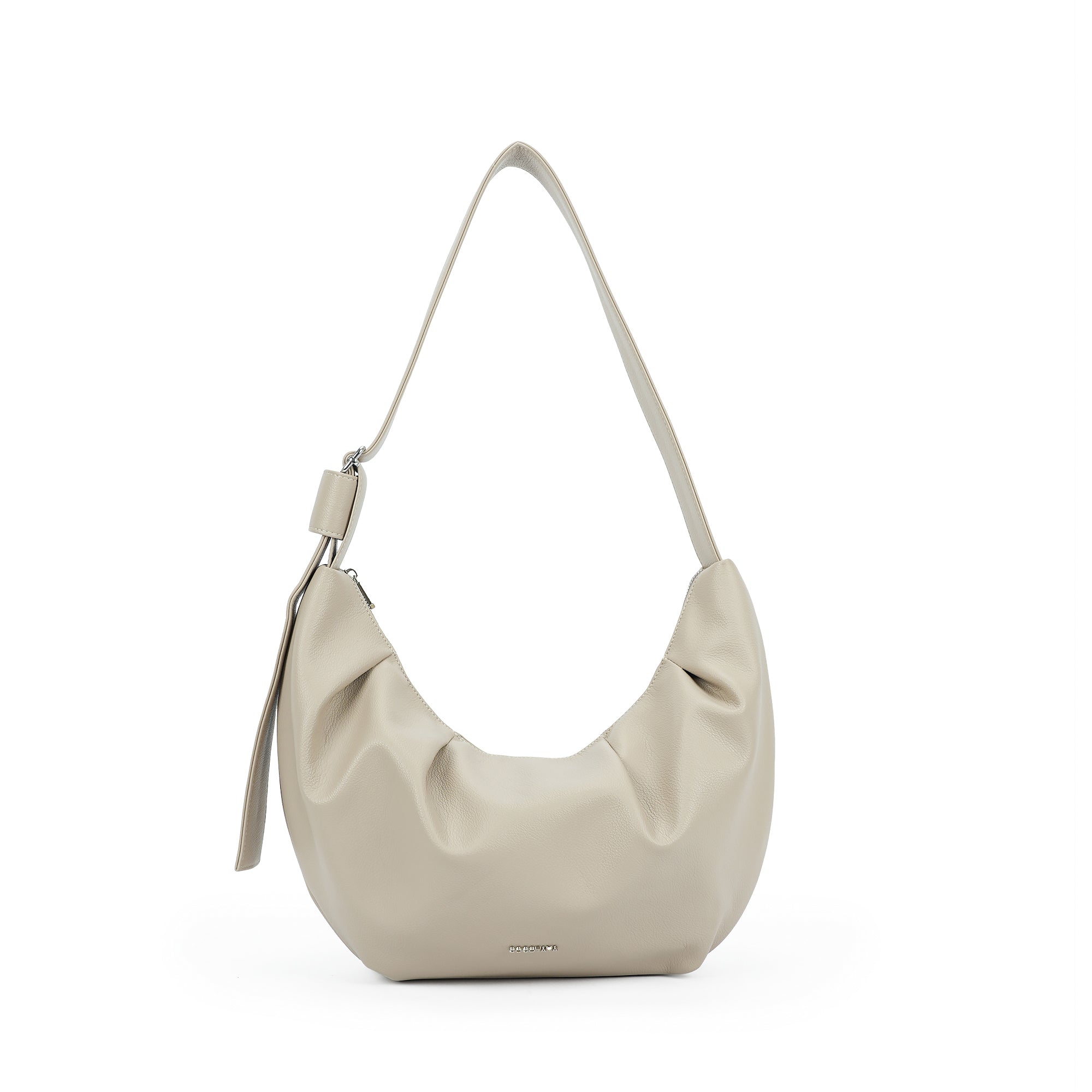 (cocotaya)Lunar Hobo Bag Minimalist Crescent Hobo Bag, Soft Leather Adjustable Shoulder Purse